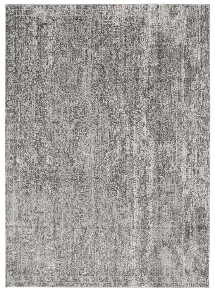 ECARPETGALLERY 347040 Isla 4 x 6 (ft) Loomed Polypropylene Gray Rectangular Indoor Solid Area rug