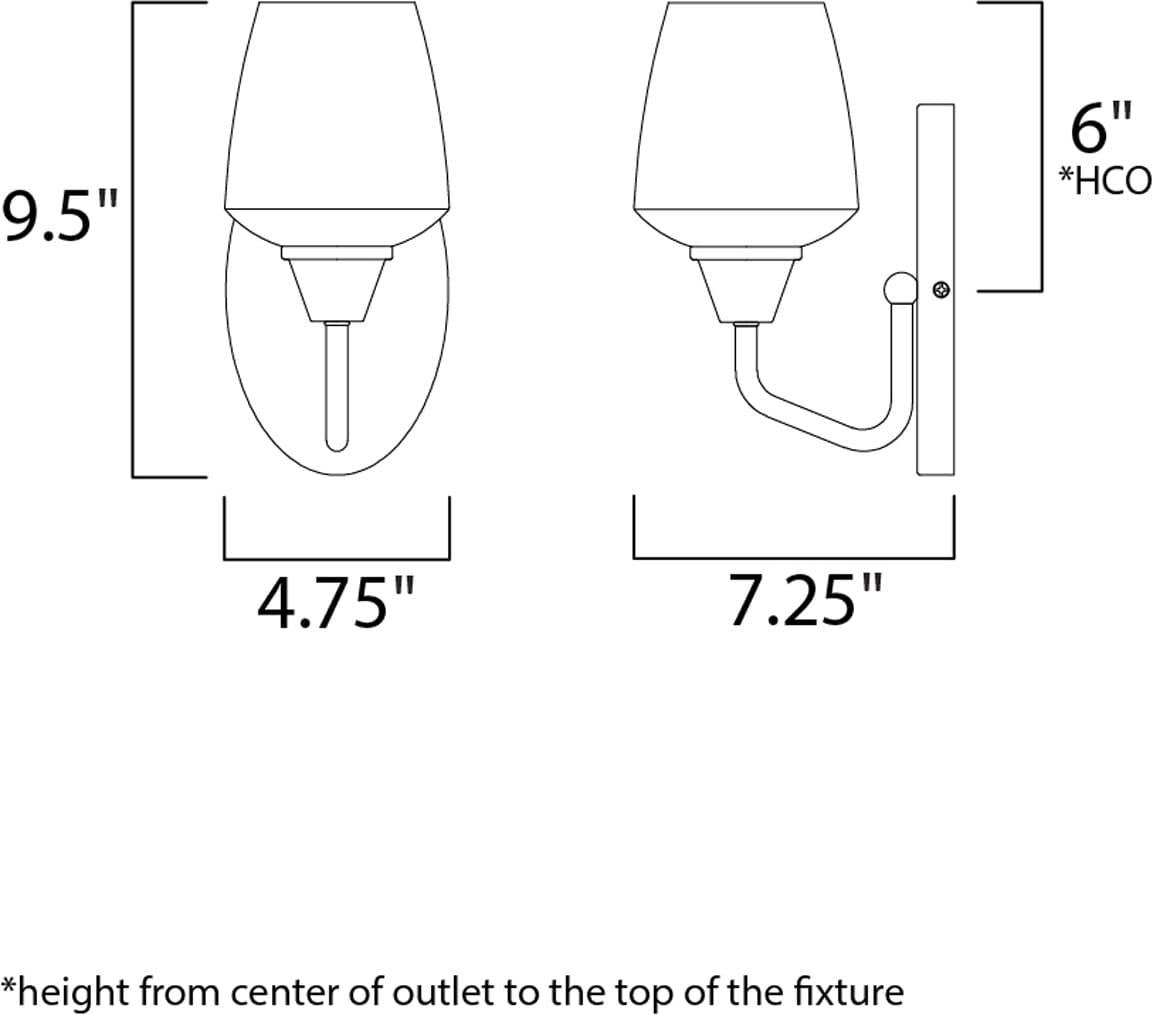 Elegant Two-Tone Brass and Bronze Dimmable Wall Sconce
