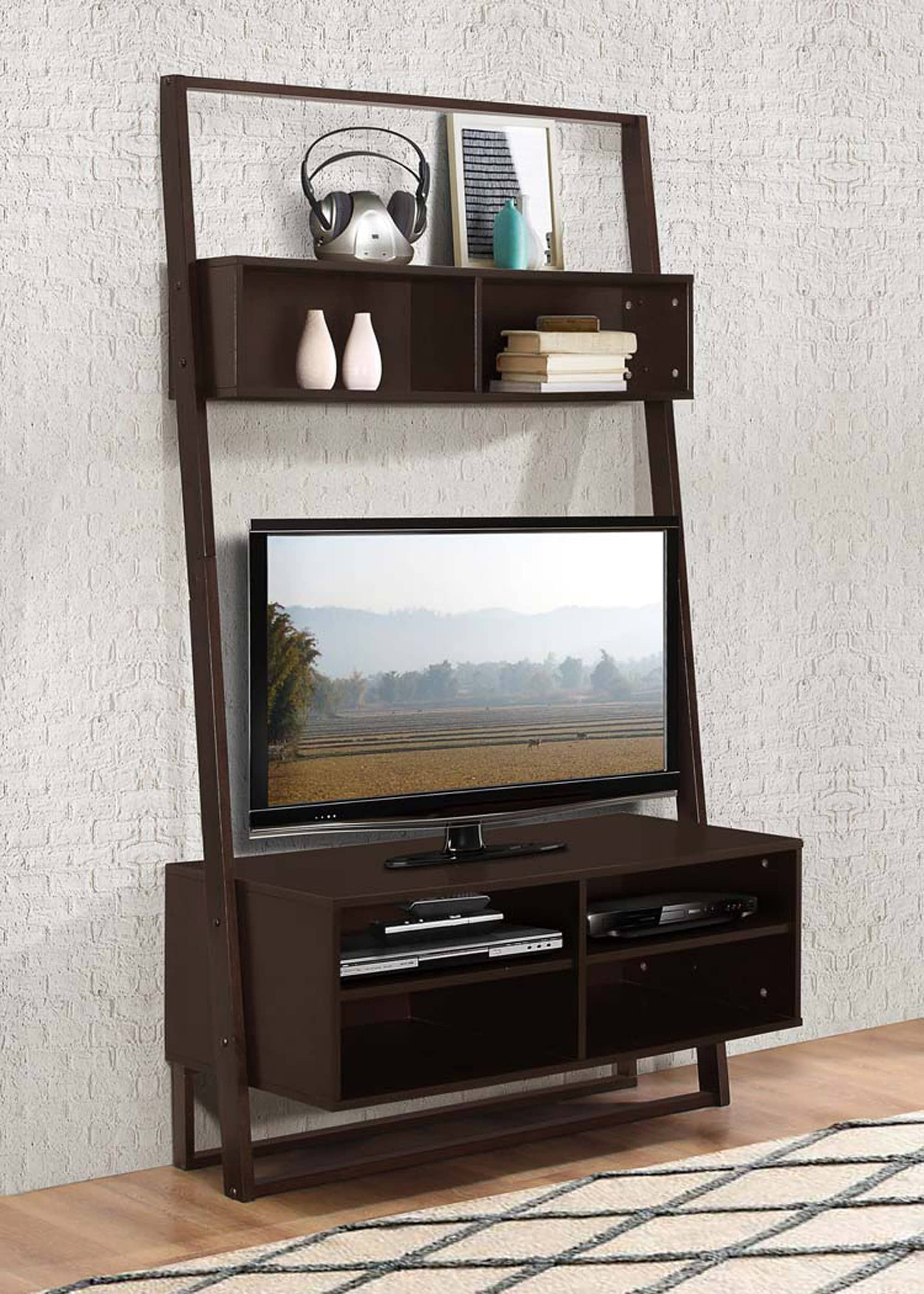 4D Concepts Arlington Transitional Dark Cappuccino Tv Cabinet