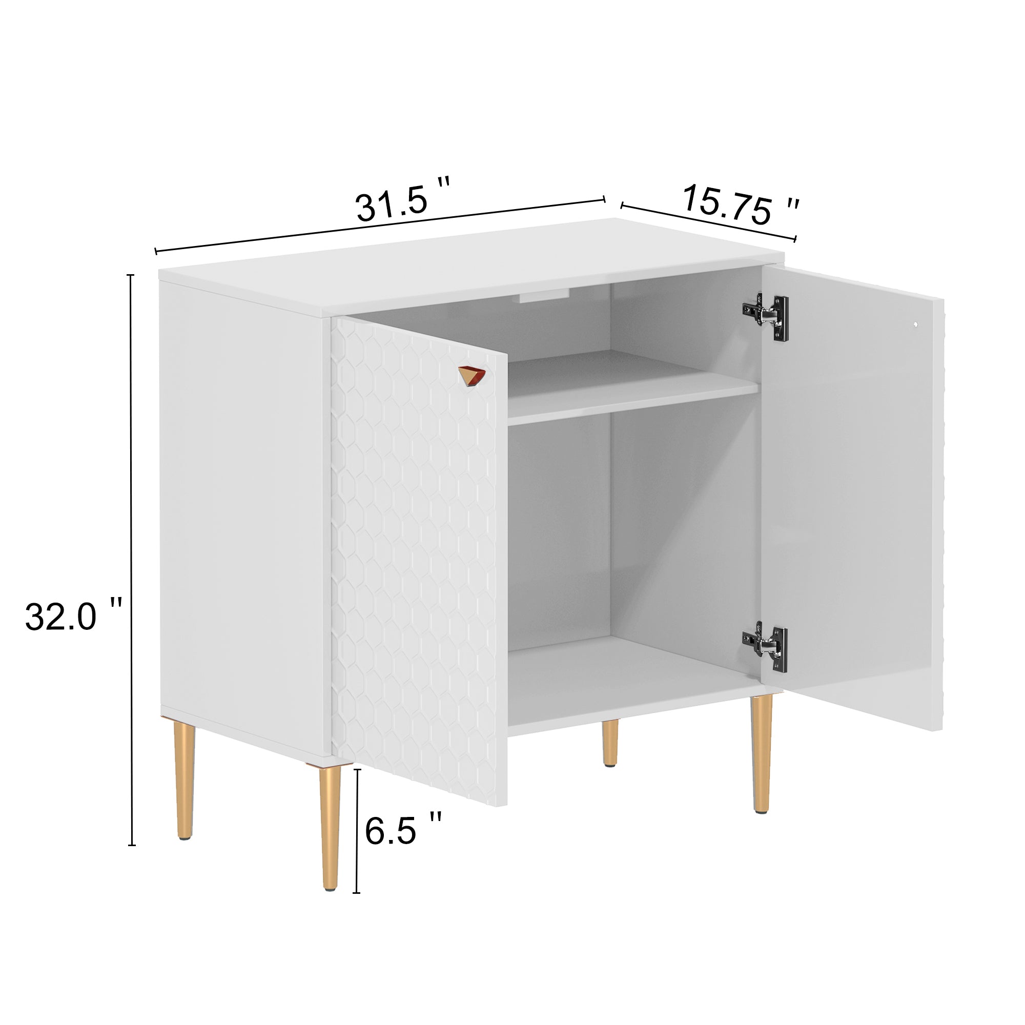 Boyel Living WF-JH-001-WH Utility-Storage-Cabinets - View #2