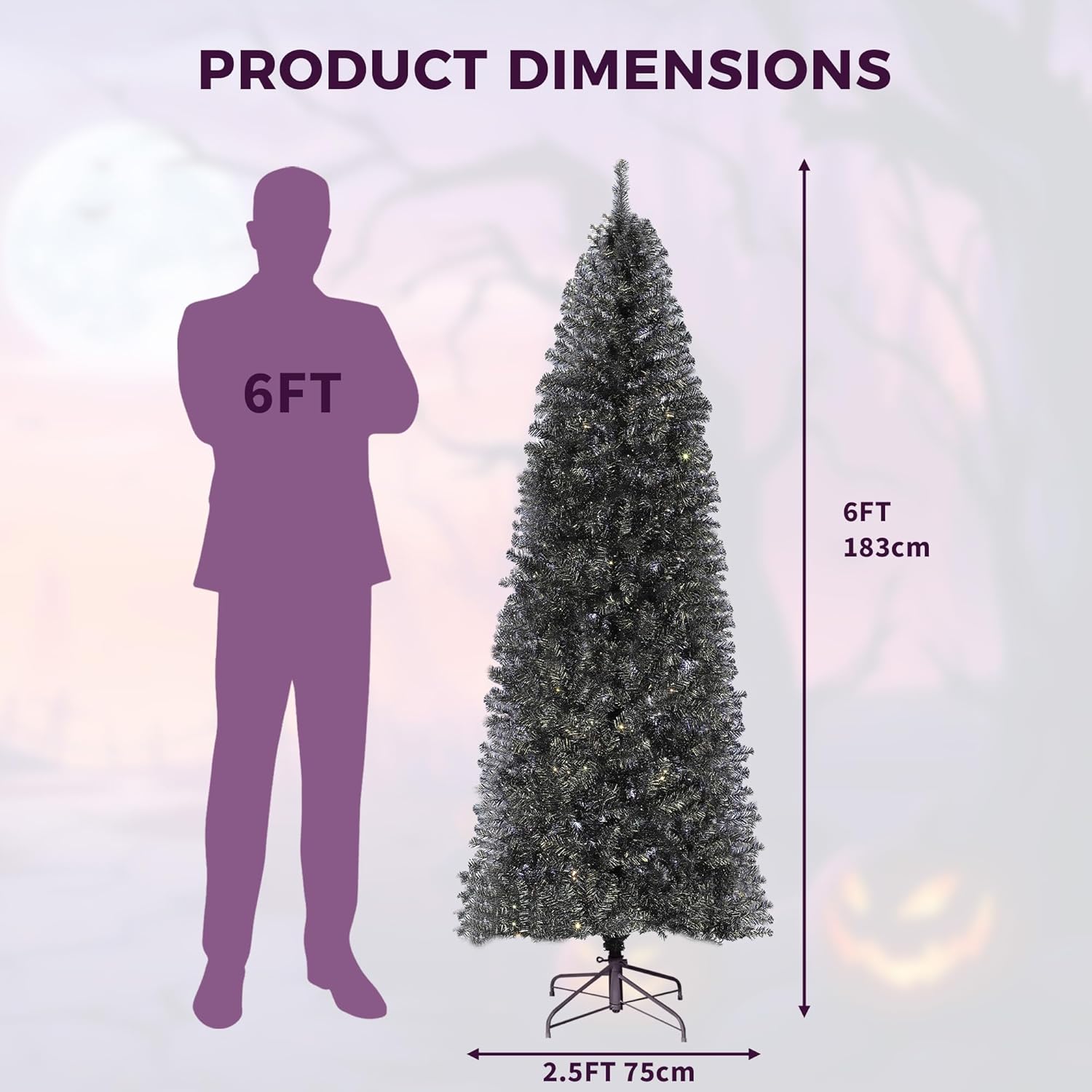 Qeetex LHF-SDS-Q8RJ352 Artificial-Christmas-Trees - View #4