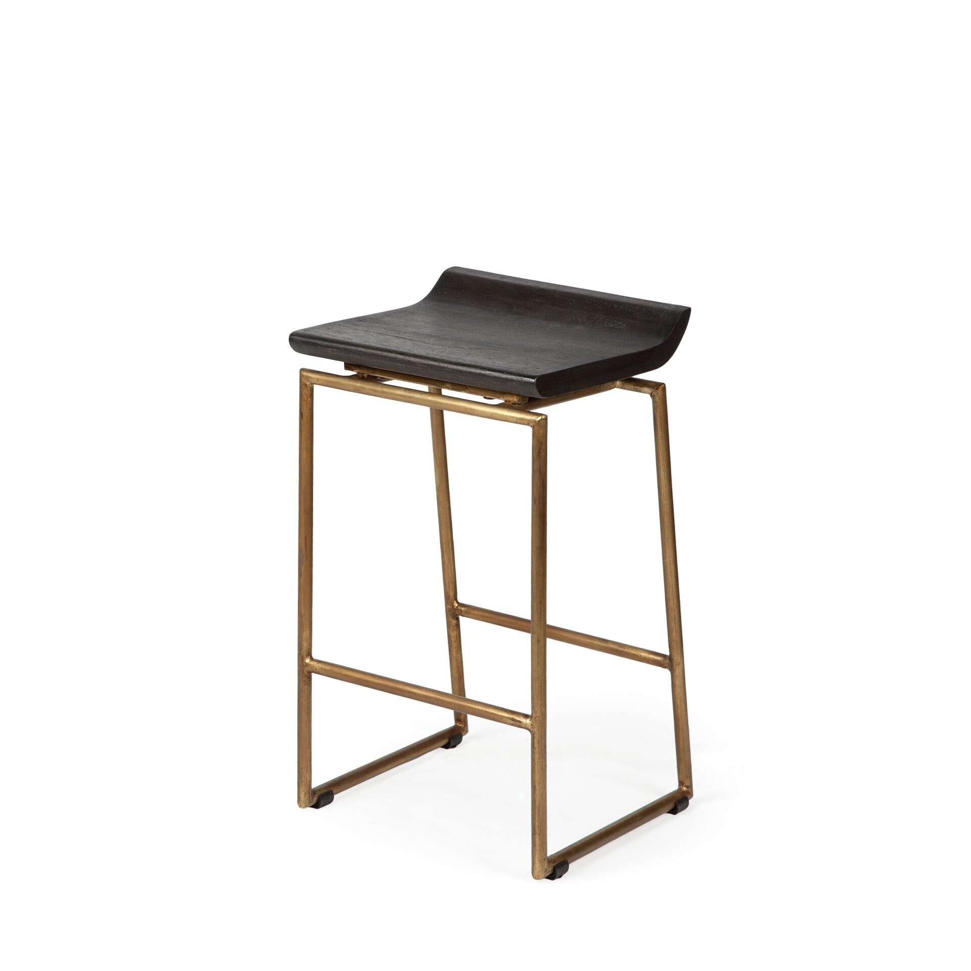 Mercana Givens 24.25 in H Counter height Metal Bar Stool in the