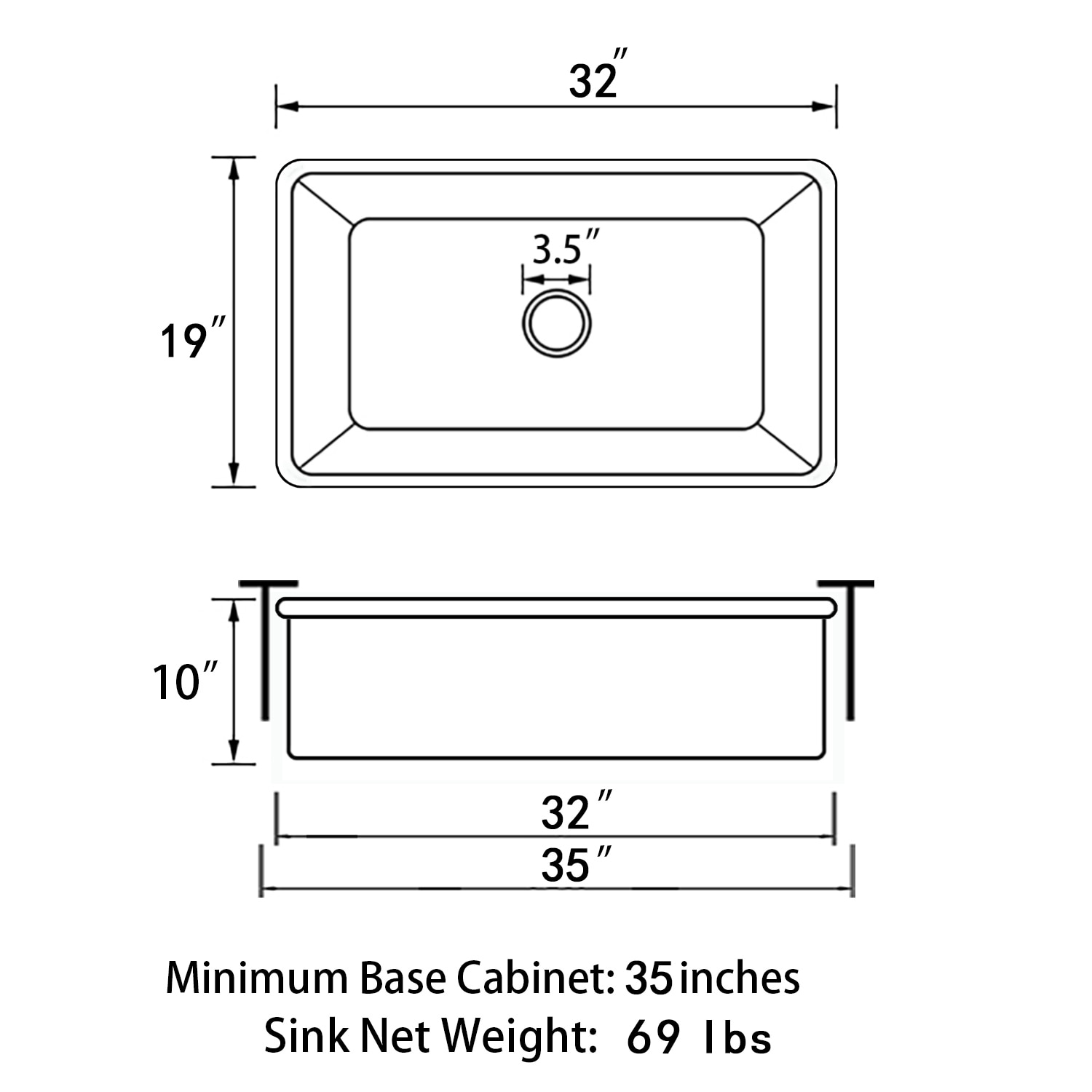 Sinber F3219S-OLR Kitchen-Sinks - View #8