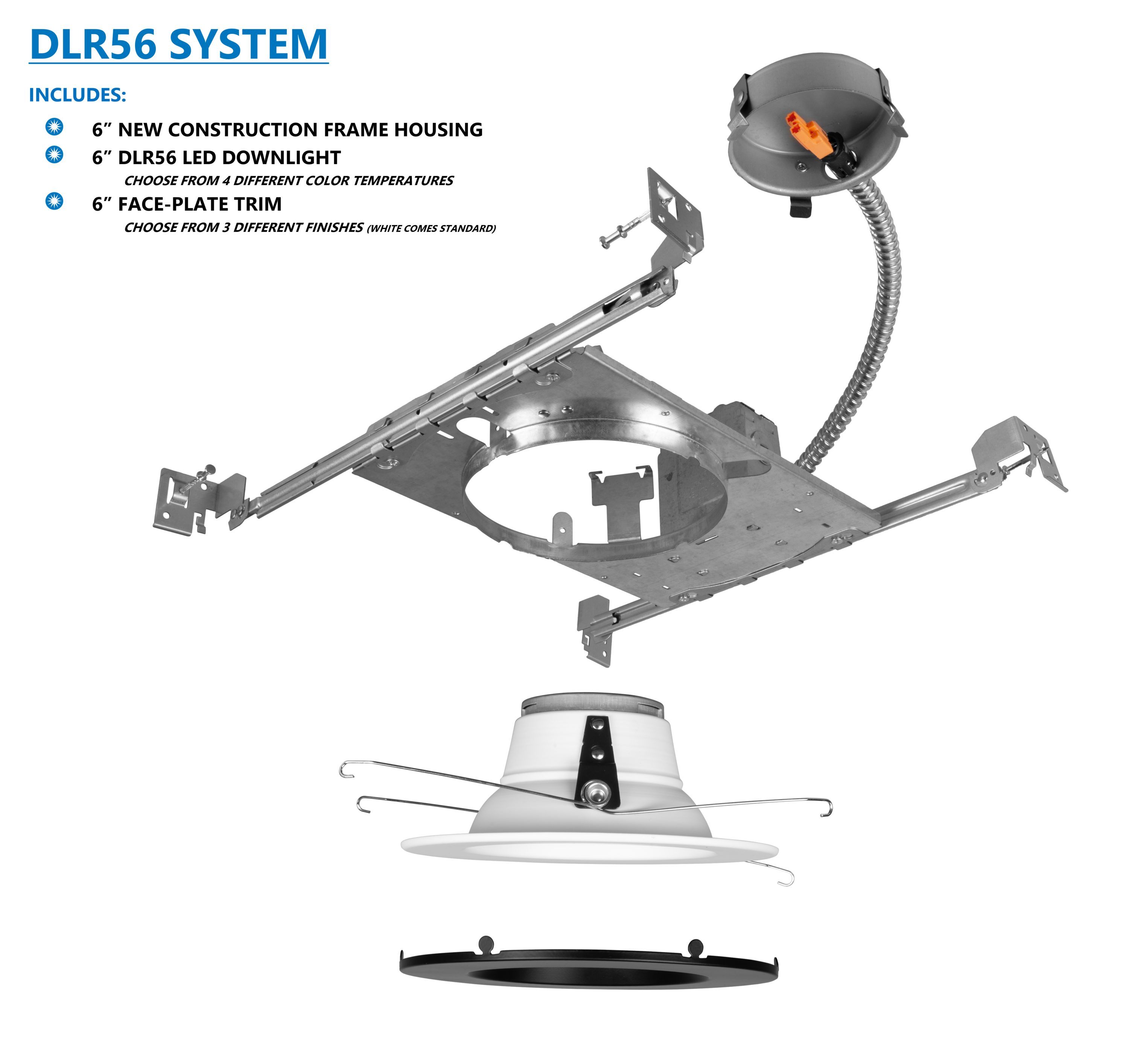 Nicor Lighting DLR565SYS083KBK Recessed-Kits - View #2
