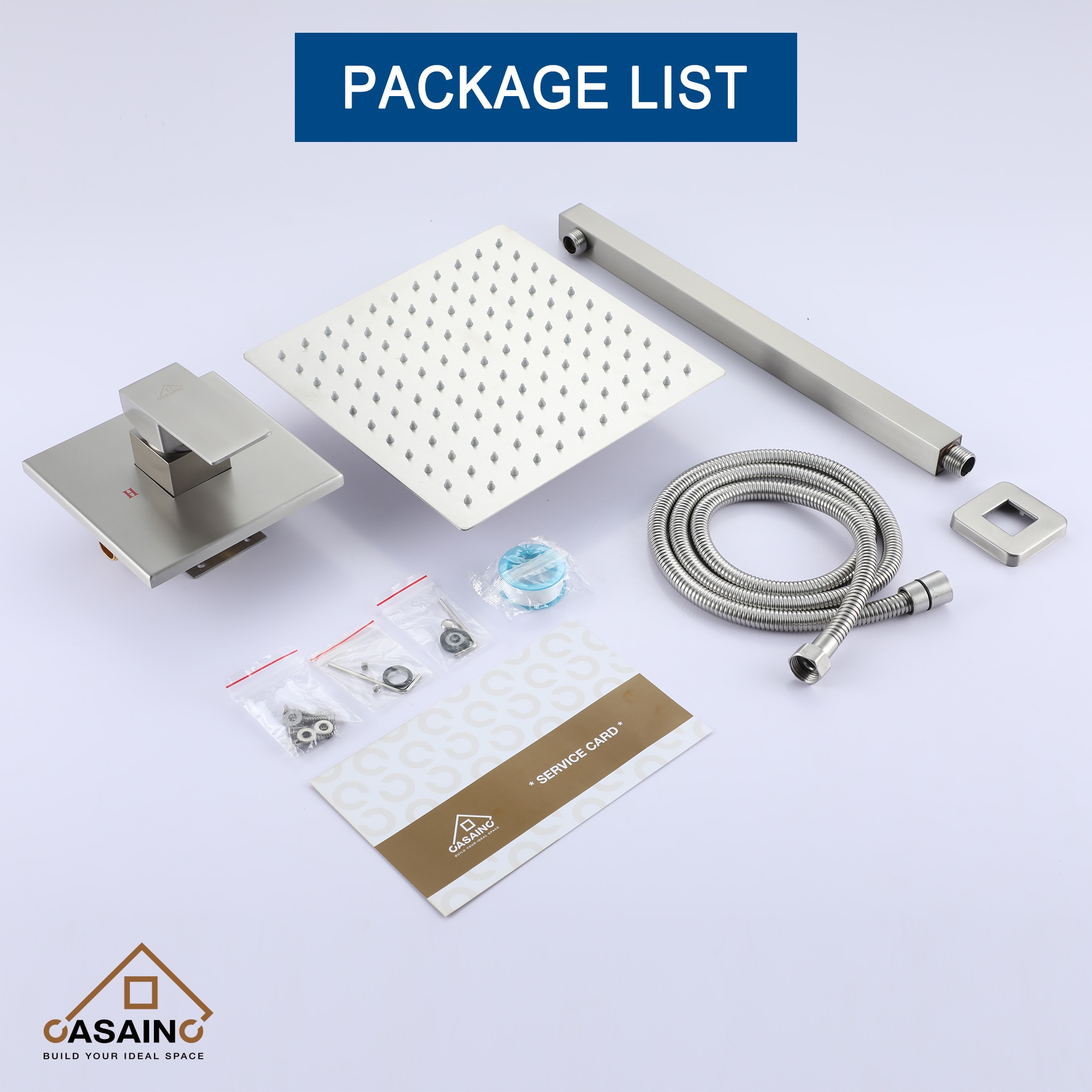 CASAINC OY-96A1001-CP Showerhead-Bar-Panels - View #9