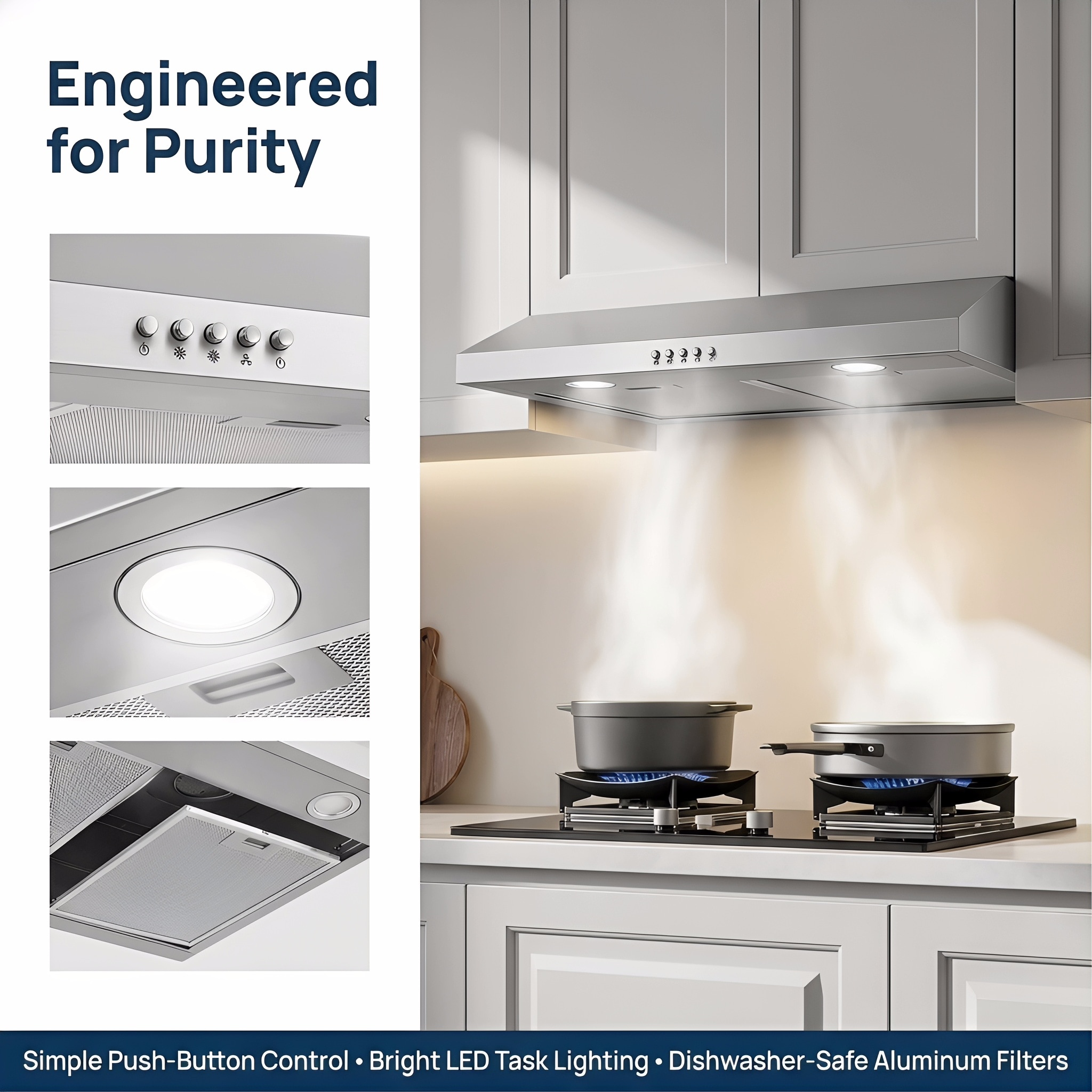CESICIA RBI-85 Undercabinet-Range-Hoods - View #6