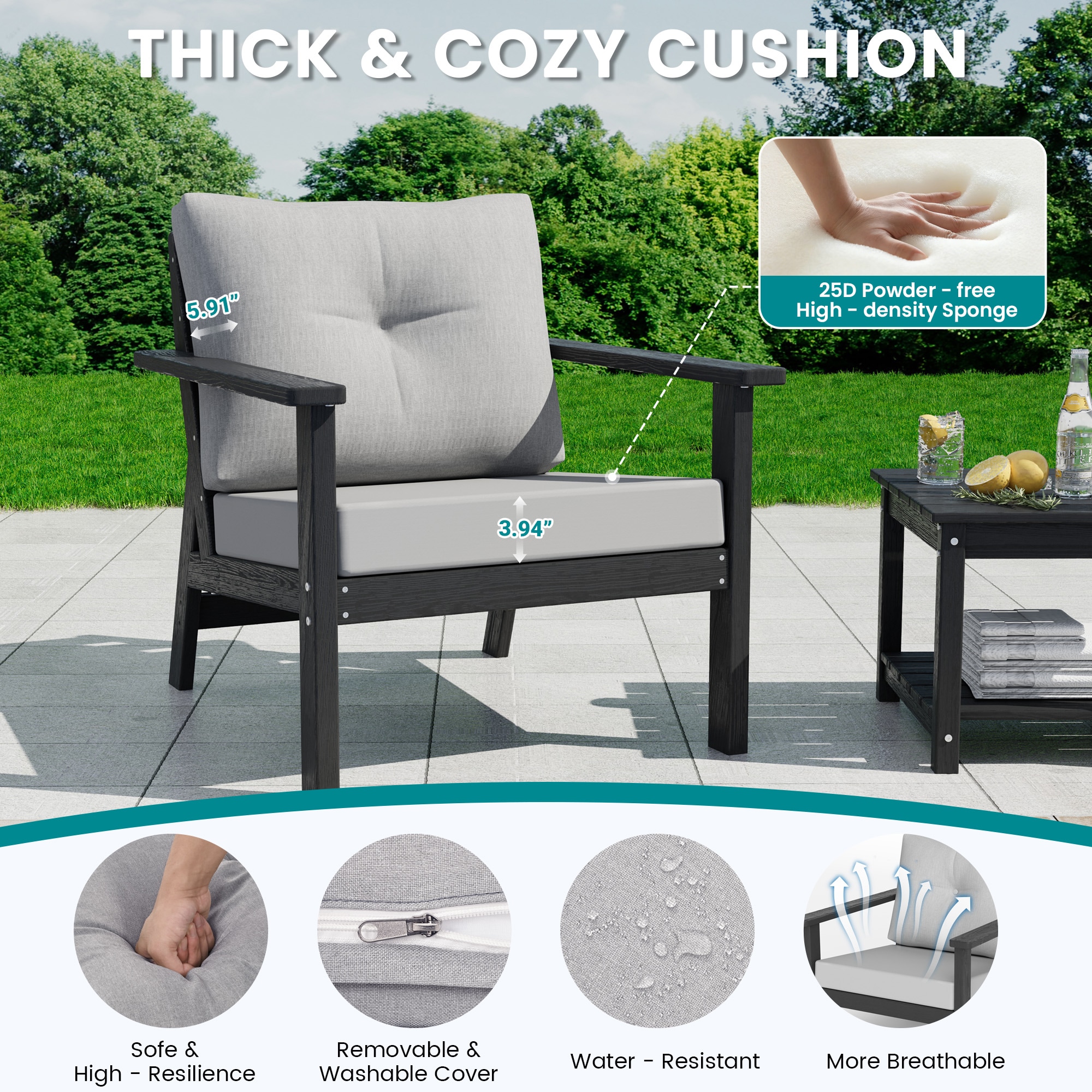 PamaPic HPE-SF-7-H-WL1 Patio-Conversation-Sets - View #9