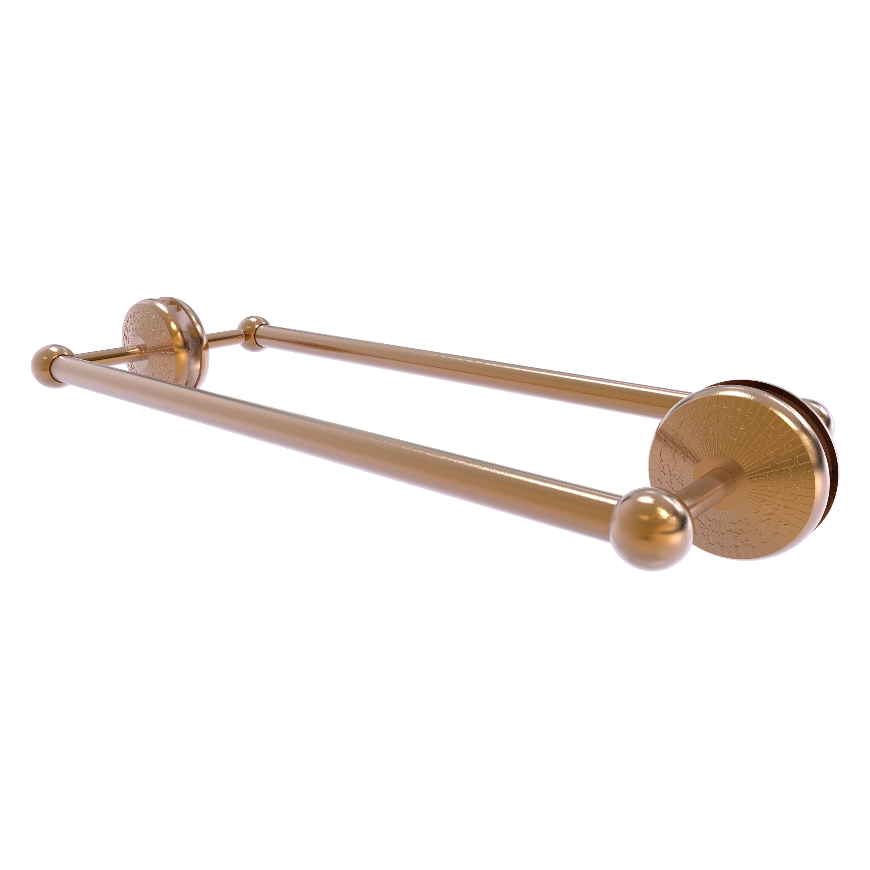 Allied Brass MC-41-BB-18-BBR Monte Carlo 18-in double Brushed Bronze Wall mount Double Towel Bar