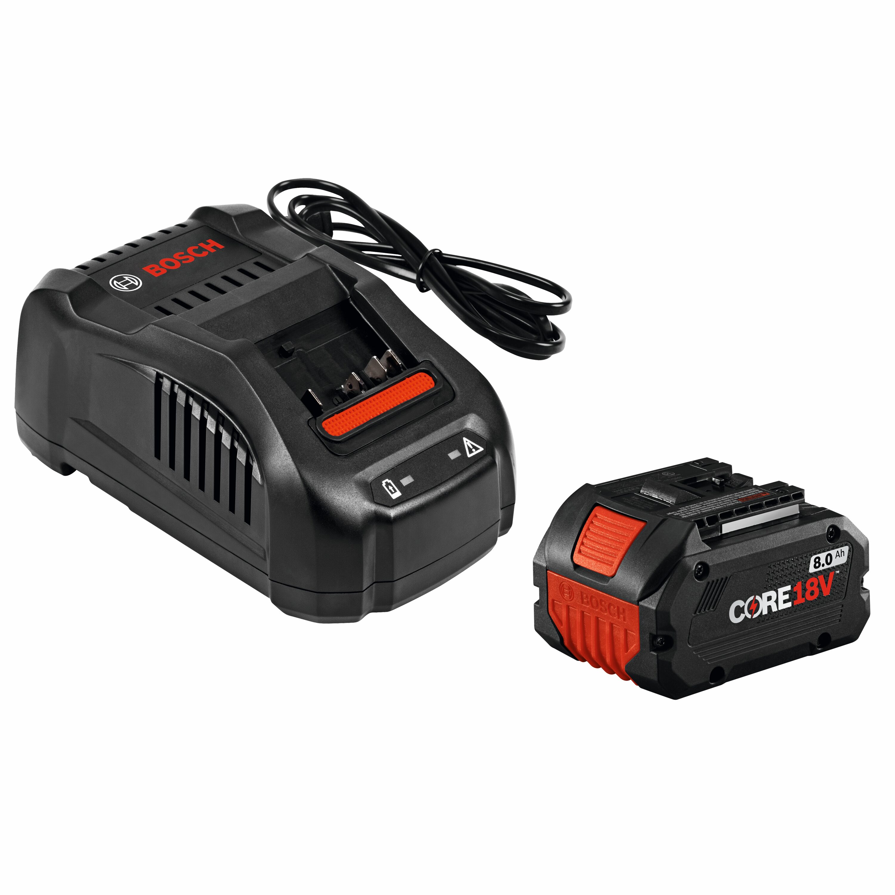 Bosch 18V (2) 4.0 Ah Batteries Charger, Volts 18, Battery Type Lithium-ion,  Batteries (qty.) 2, Model# GXS18V-11N25