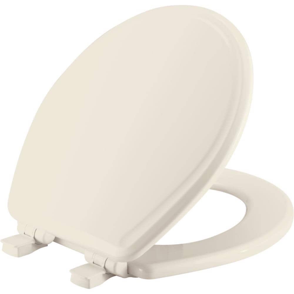Church 748SLOW 346 Wood Biscuit Round Soft Close Toilet Seat