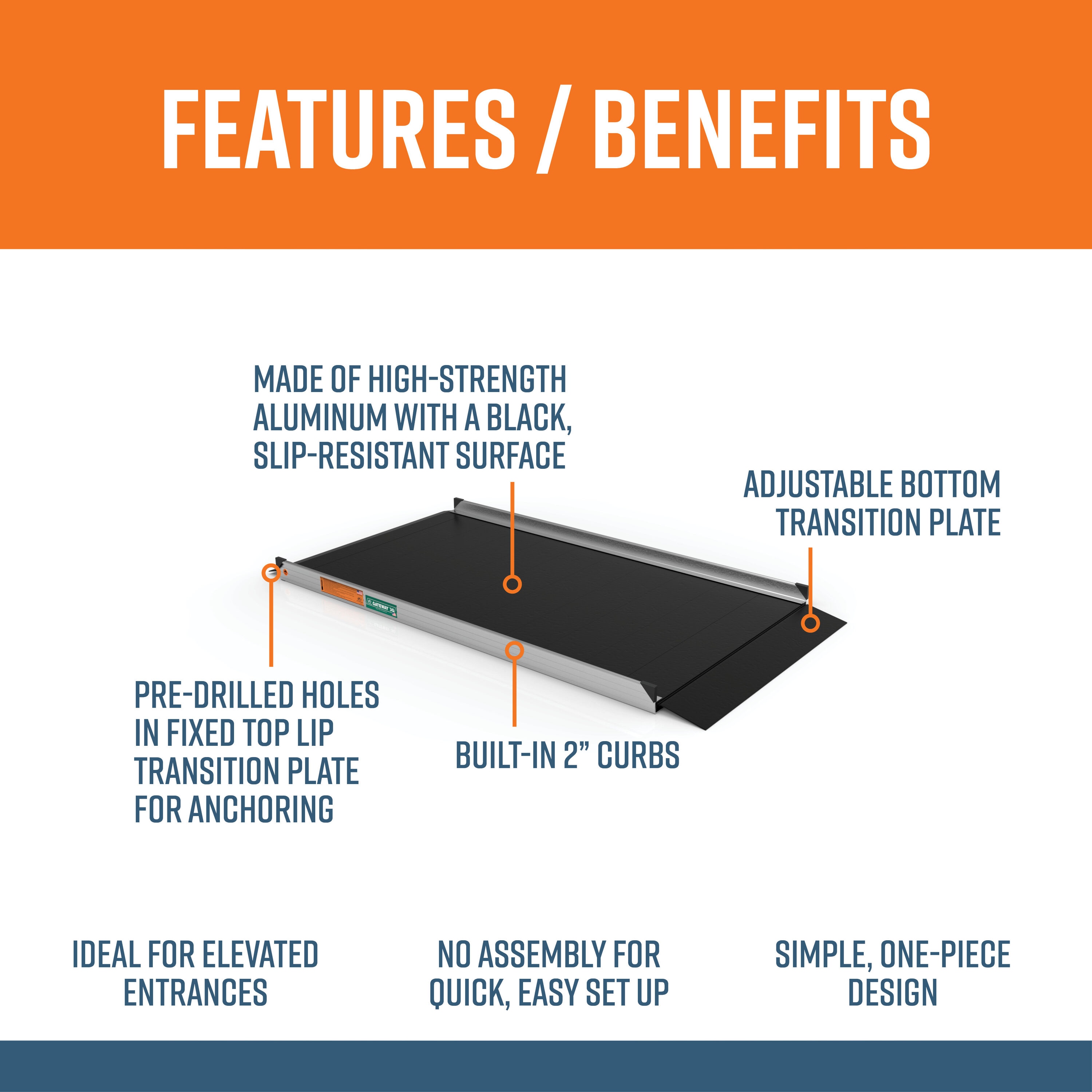 EZ-ACCESS G3G 06BLK Access-Ramps - View #2
