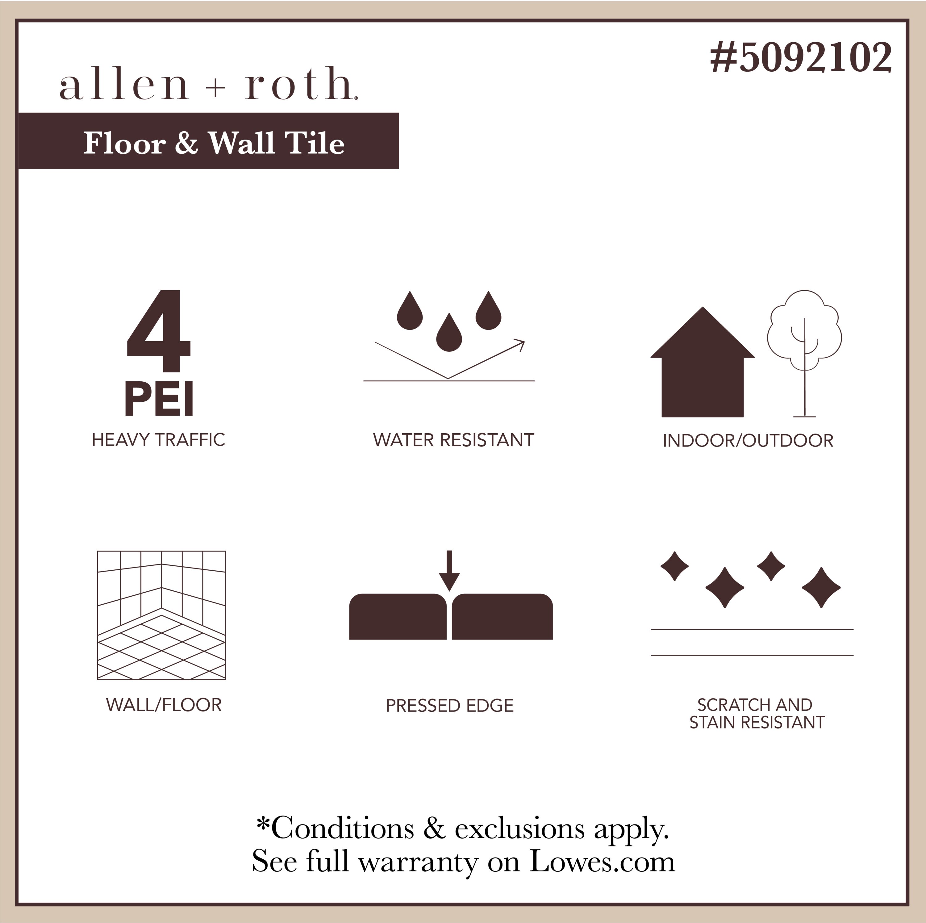 allen + roth 5092102 Ceramic-Tile - View #3