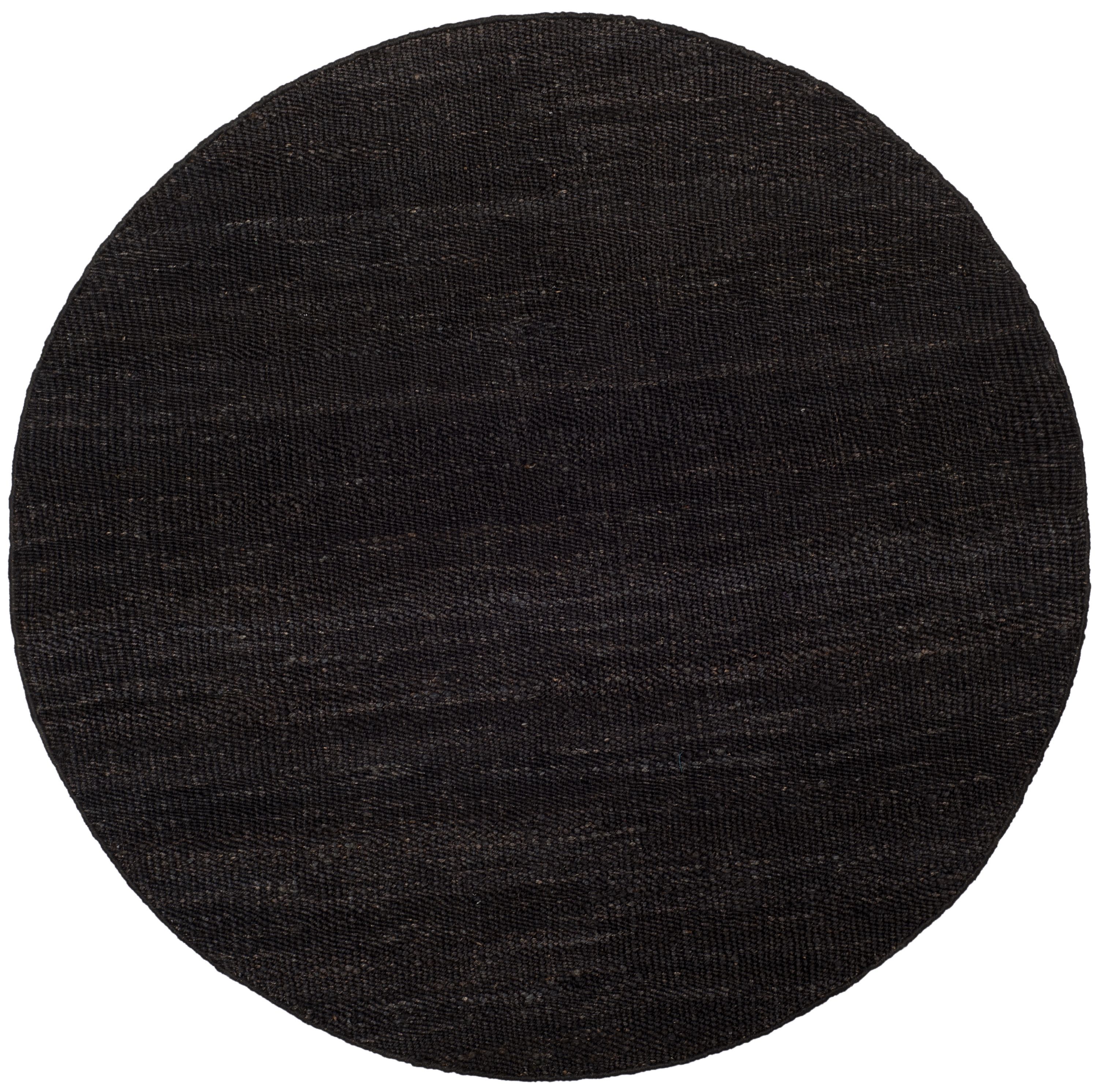 Safavieh NF368D-8R Natural Fiber Baird 8 x 8 (ft) Jute Black Round Indoor Abstract Area rug