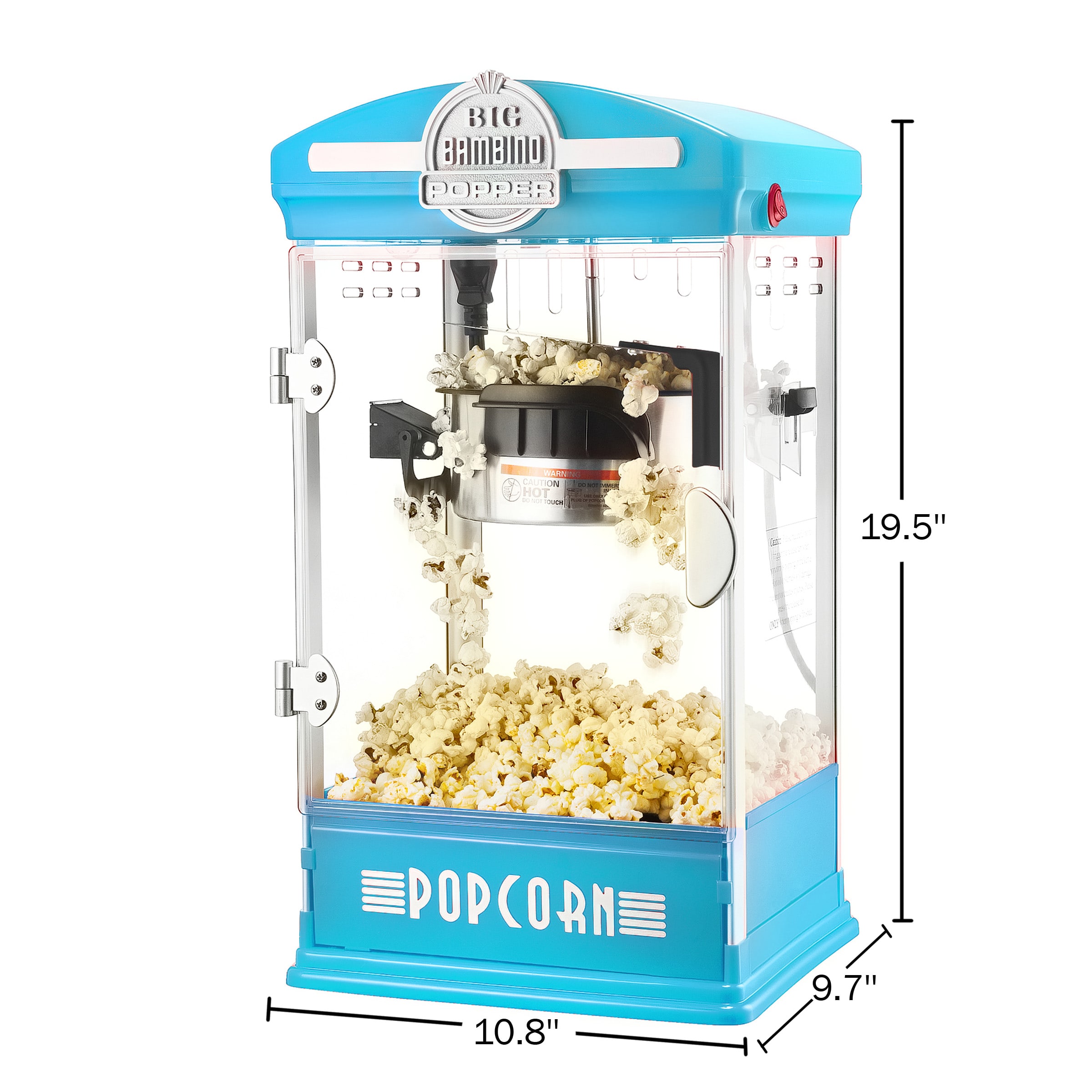 Baby Blue Popcorn Machine 5 Core Hot Air Popcorn Popper Machine 1200W –  KesleyBoutique