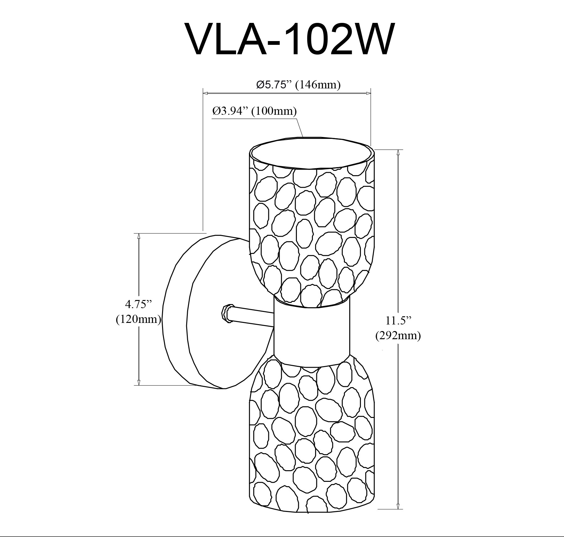 Dainolite VLA-102W-MB-CLR b089995 - View #4