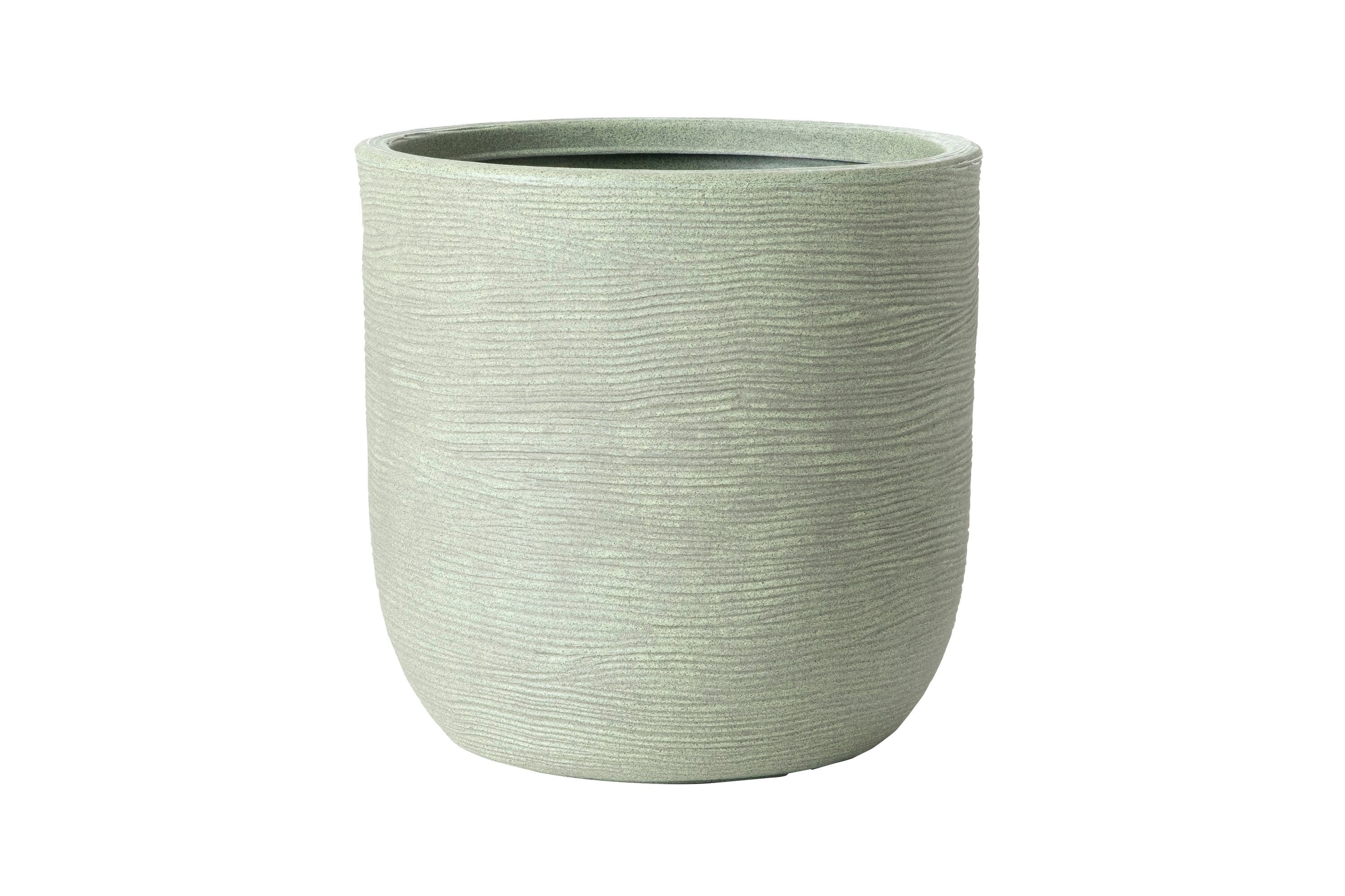 Alfresco Home 617-1710-OG 18-in W Extra Large Green Resin Contemporary/Modern Indoor/Outdoor Planter with Drainage Holes