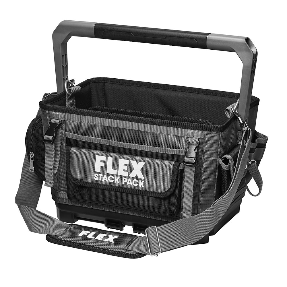 FLEX STACK PACK Gray Ballistic Polyester 10.6-in Tool Tote