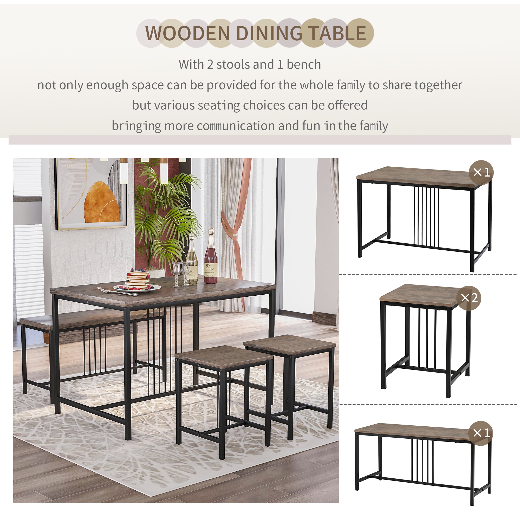 CASAINC TO-728-BR Dining-Sets - View #14
