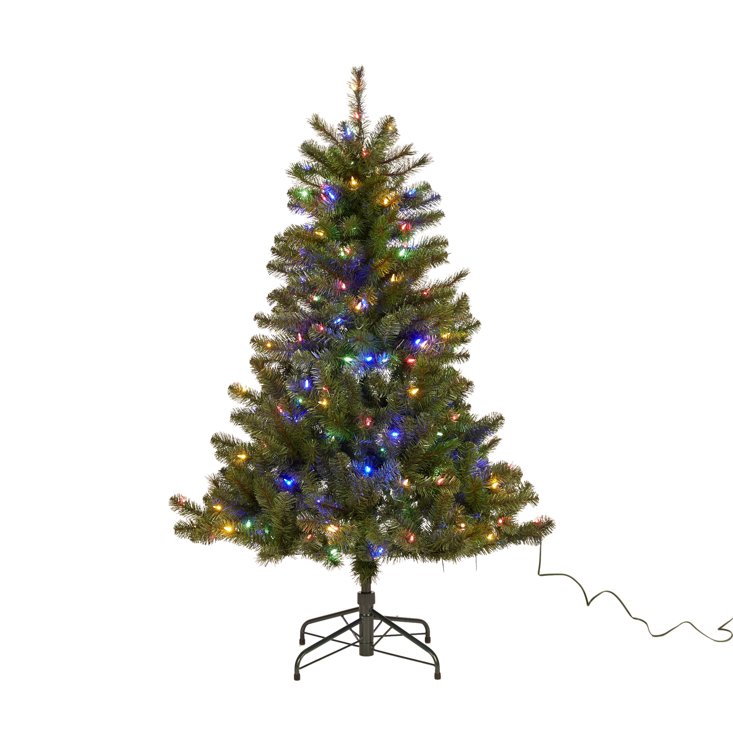 Mini White Pine Tree Small Christmas Tree Mood Lamp LED Light 7 Colors Changing 