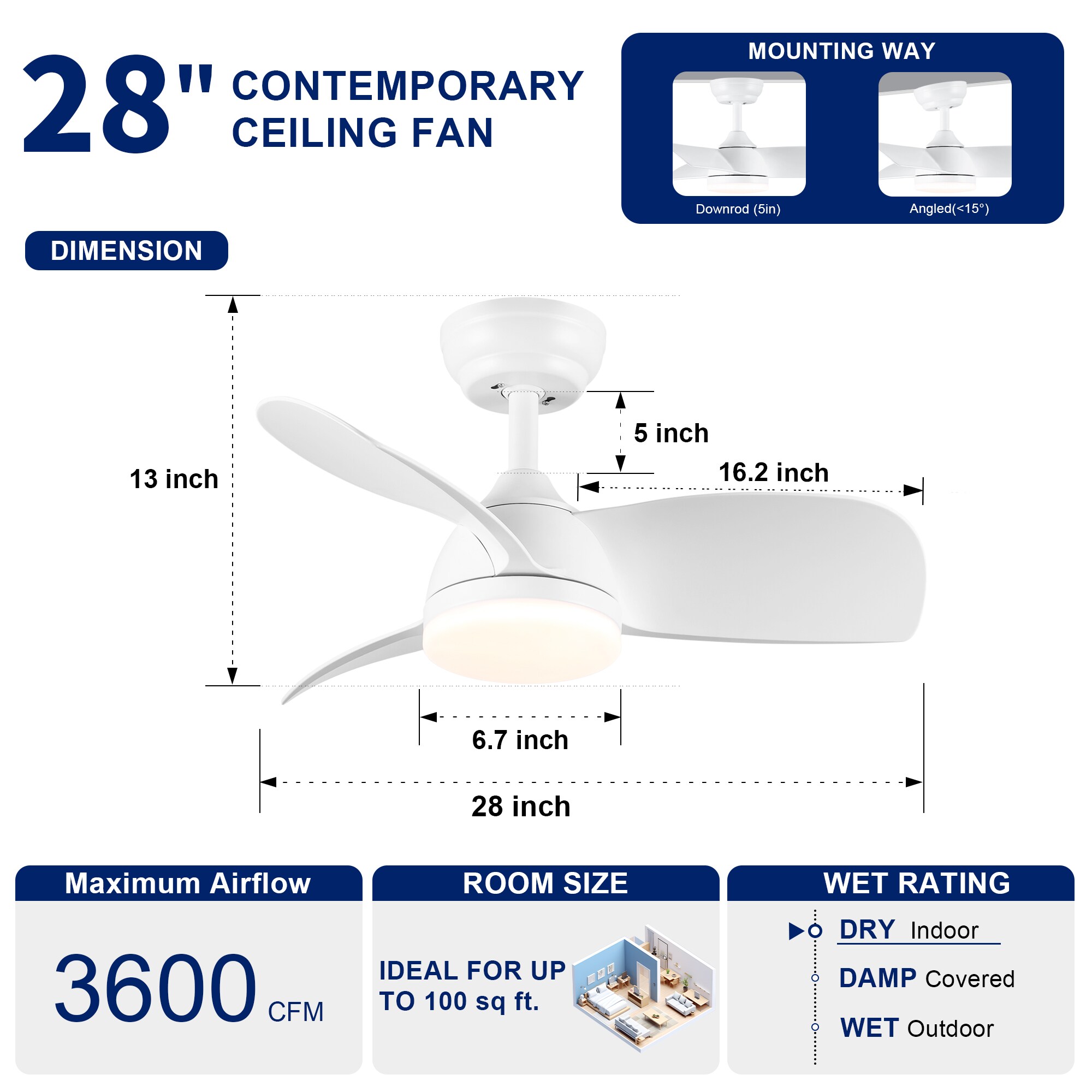 YUHAO LSDC1059WH282 Ceiling-Fans - View #5