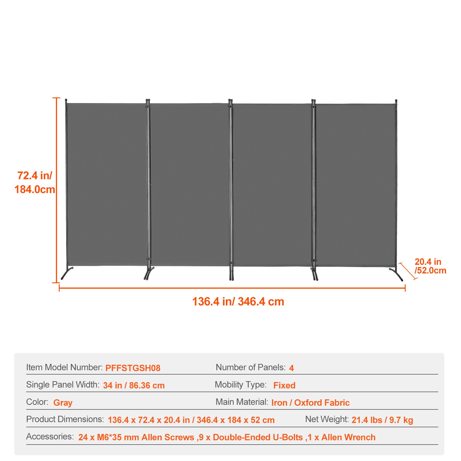 SVOPES SVOPESBLFWFGQ09798V0 Indoor-Privacy-Screens - View #8
