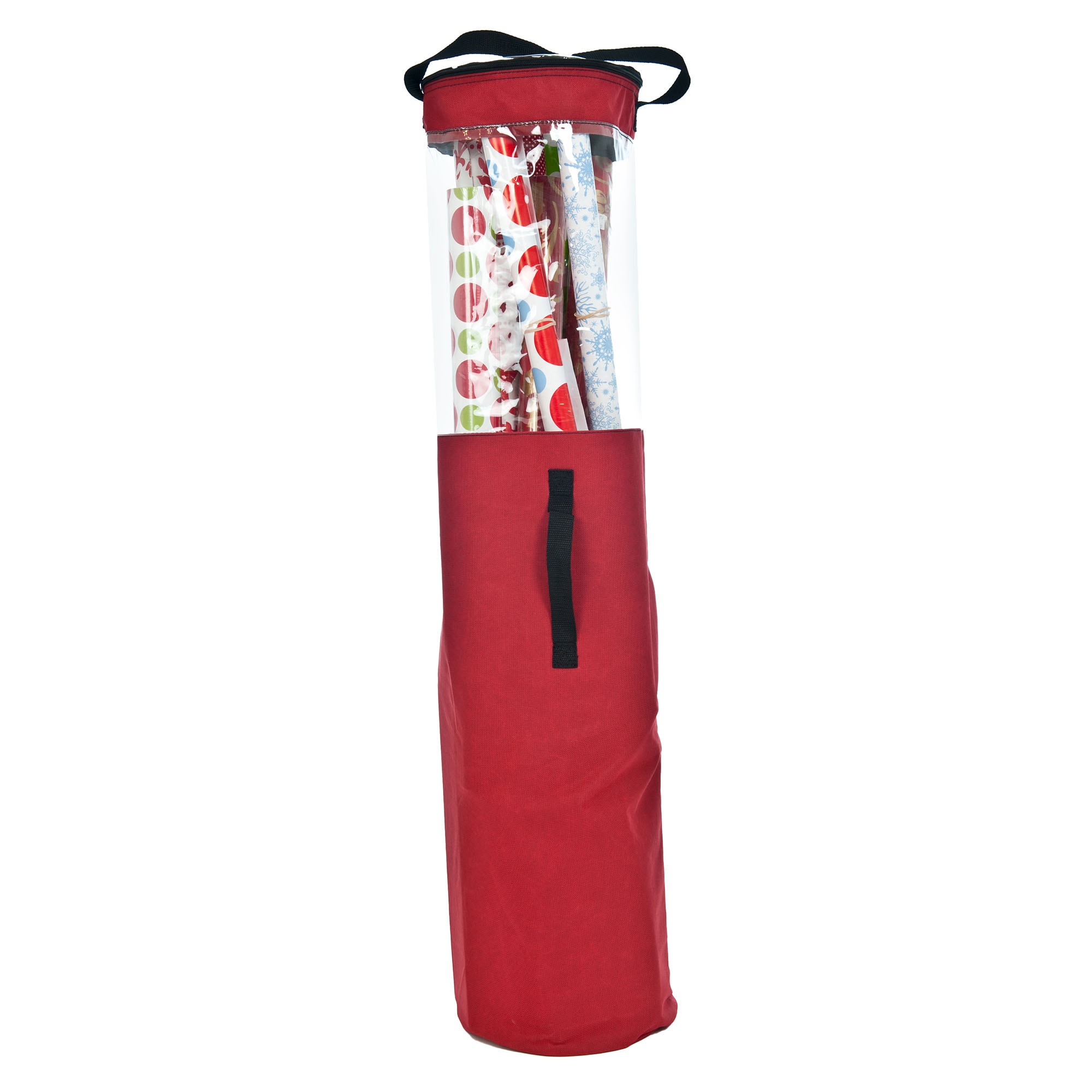 Santa's Bags 9-in x 40-in 12-Roll Red Wrapping Paper Storage Container in  the Wrapping Paper Storage department at