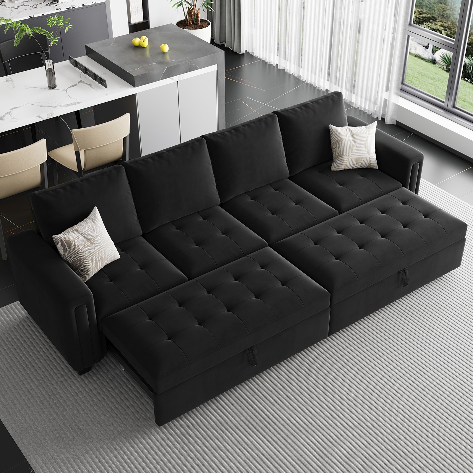 Belffin BF067-A2G-BLACK futons - View #4