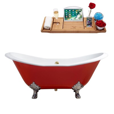 Red Clawfoot Bathtubs At Com, Kohler Red Clawfoot Bathtub