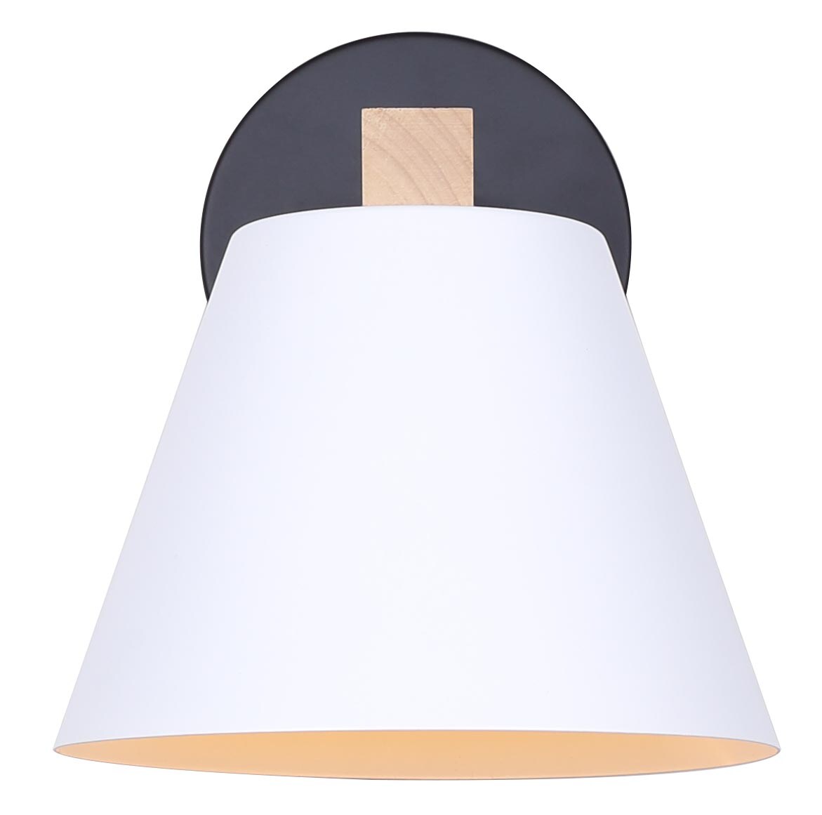 Canarm IVL1124A01BWW Harlyn 7.75-in 1 -Light Multiple finishes Multiple colors Transitional Vanity light