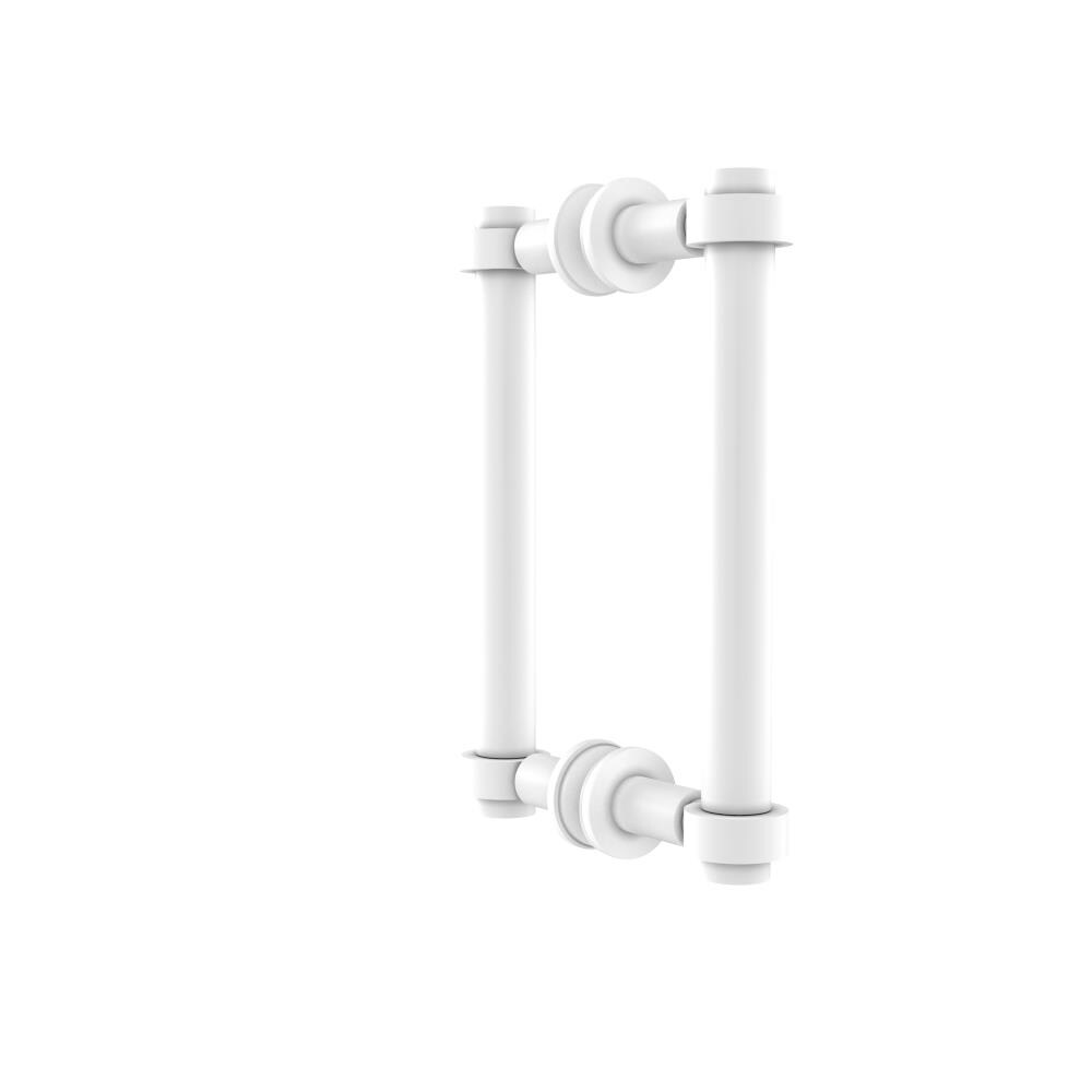 Allied Brass 404-8BB-WHM White 8-Inches Hinged shower door Handle