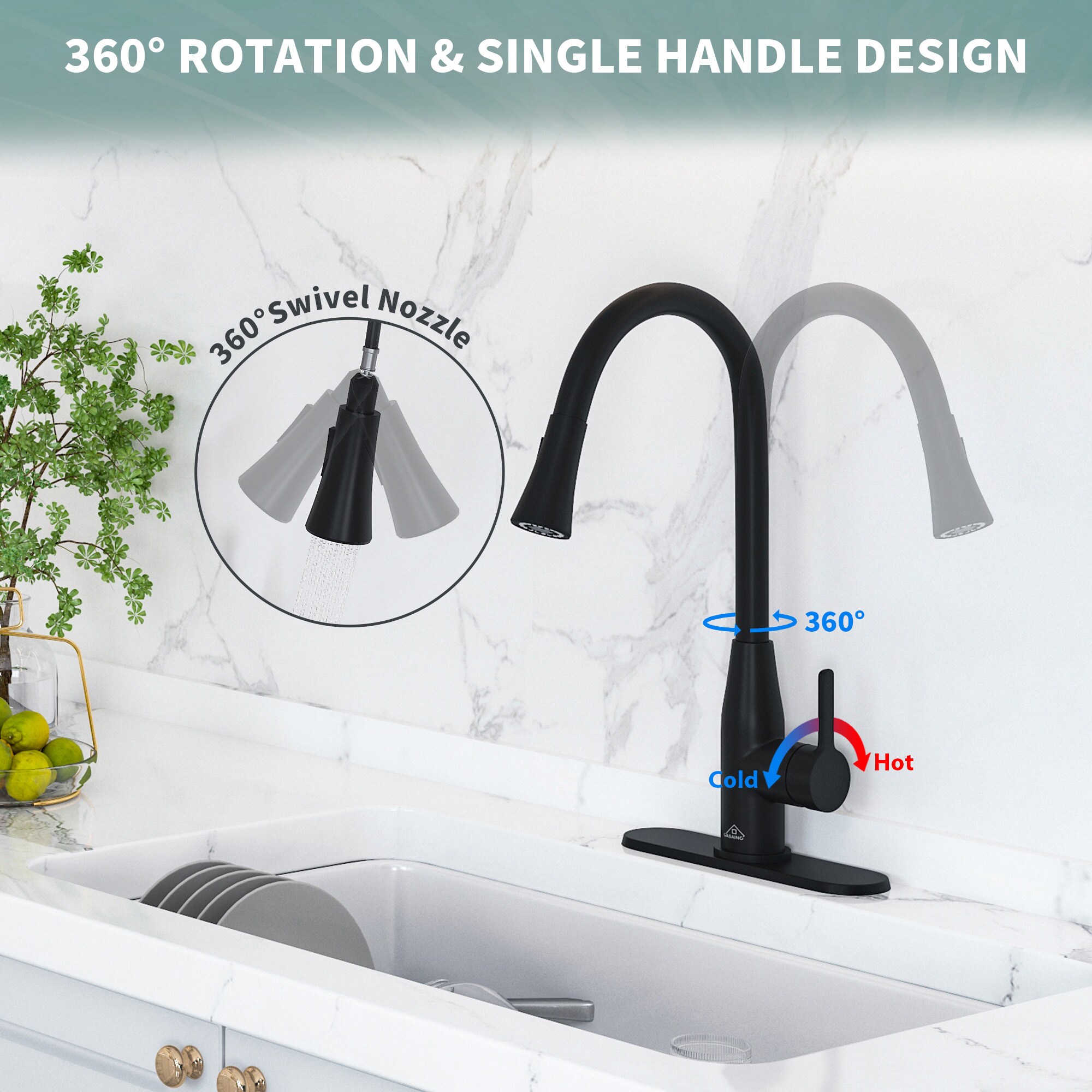 CASAINC CA-W3052-BN Kitchen-Faucets - View #8