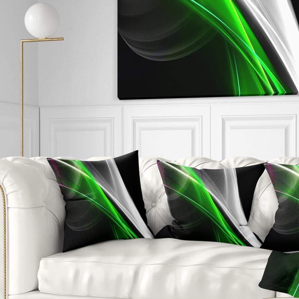 Designart CU7916-18-18 18-in x 18-in Green Indoor Decorative Pillow