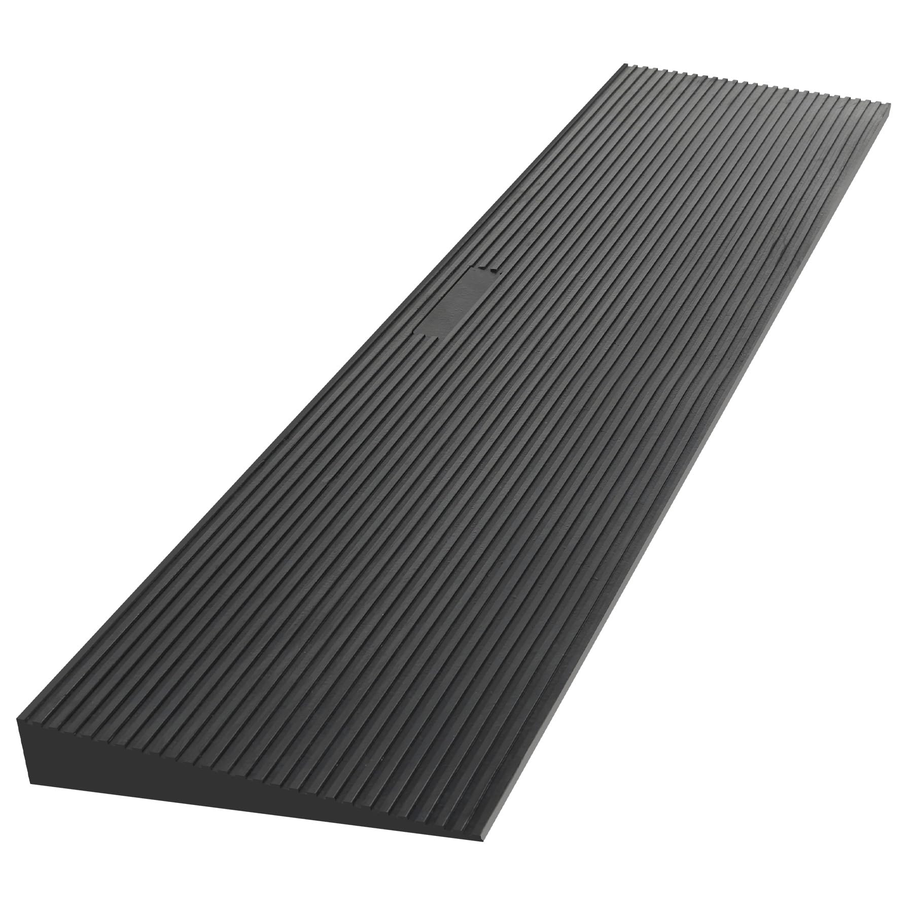 GarveeLife 35.4x7.9x1.6 Inch Non Slip Rubber Curb Ramp Heavy Duty with Cord Channels for Wheelchairs