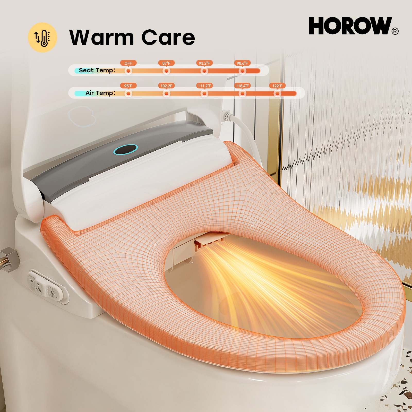 HOROW HR-B0503 Bidet-Toilet-Seats - View #5