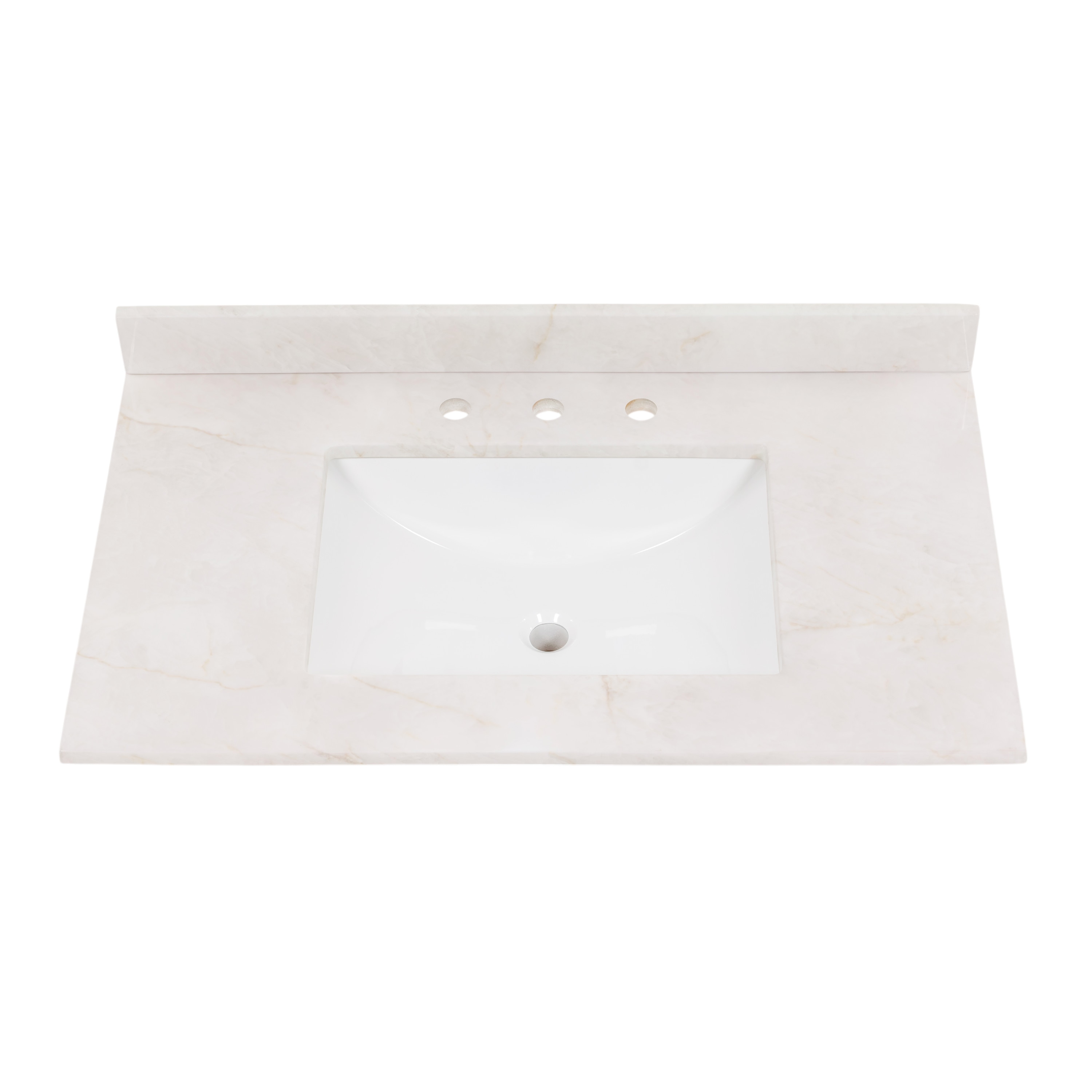 Style Selections Soft Marble Effects Cultured Marble Undermount Bathroom Vanity Top