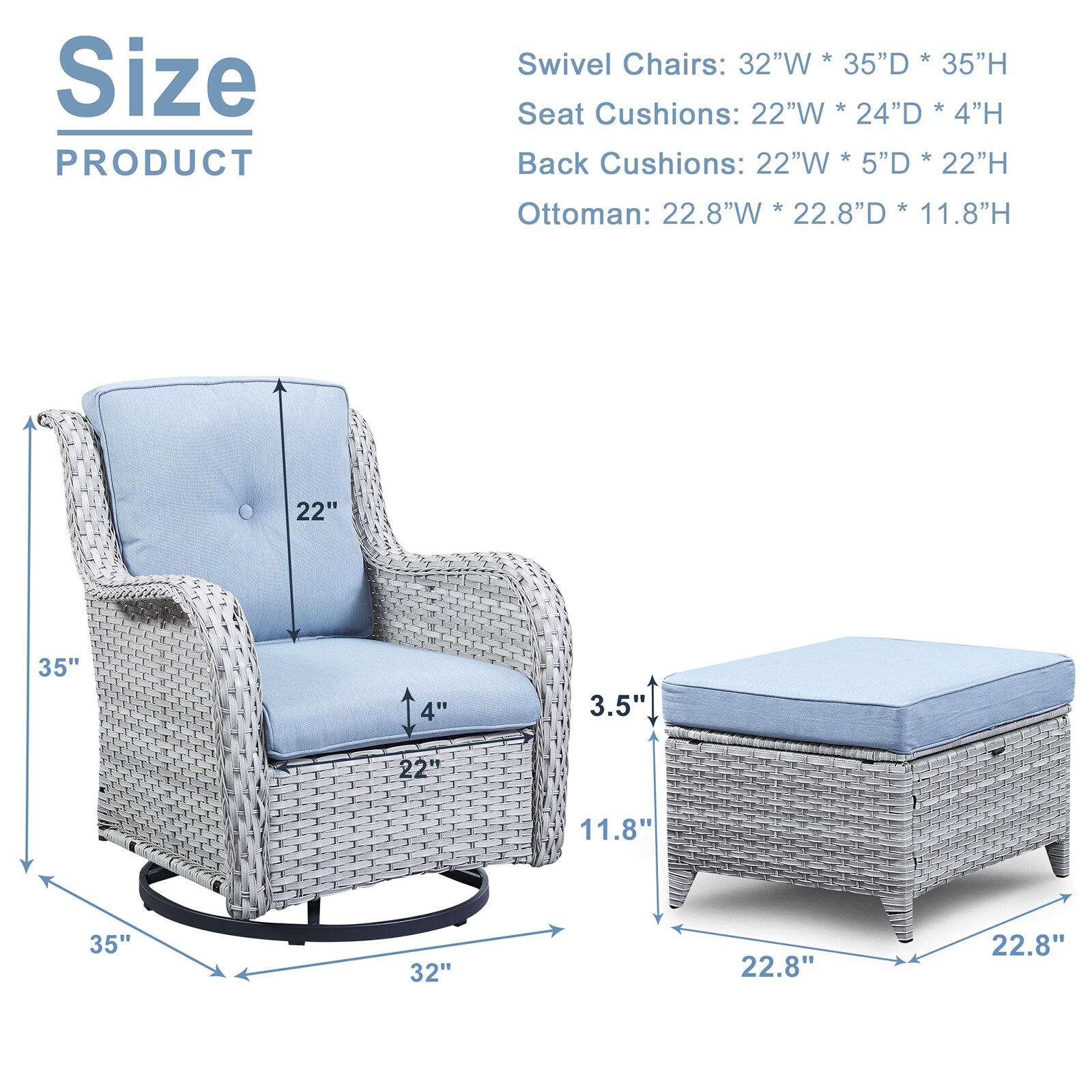 Rilyson FS071075BB Patio-Conversation-Sets - View #9
