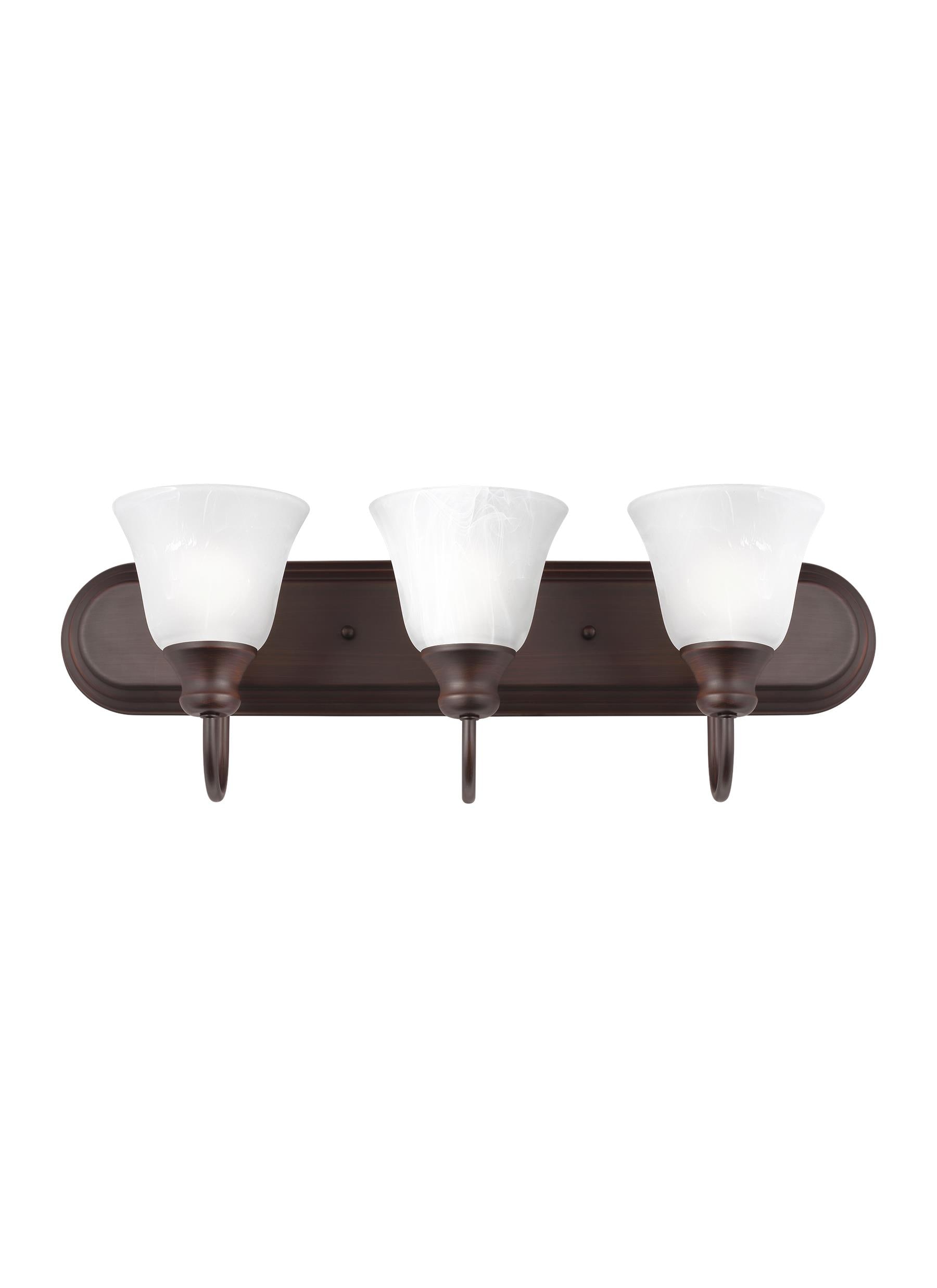 Generation Lighting 44941-710 Windgate 24.25-in 3 -Light Bronze Transitional Vanity light