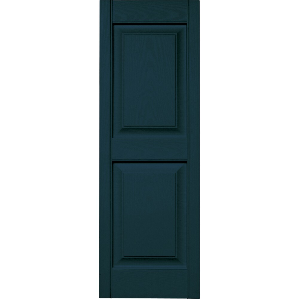 Vantage V4711443166 14.875-in W x 43.25-in H Indigo Blue Raised panel Exterior Shutters ( 1 -Pack )