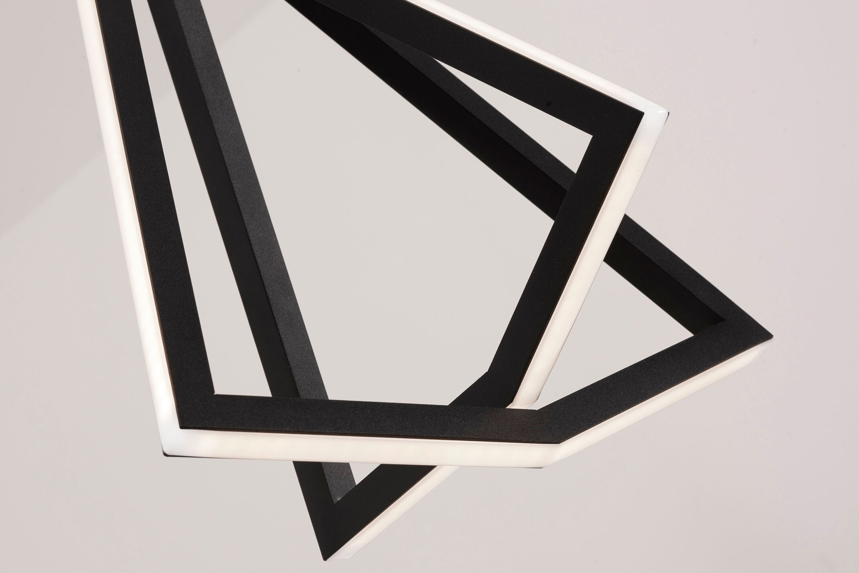 Gianna Black Aluminum LED 3-Light Pendant