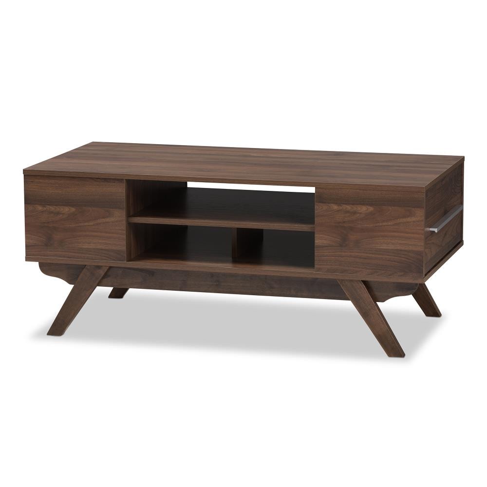 Baxton Studio 141-7975-LW Ashfield Walnut Midcentury Coffee Table