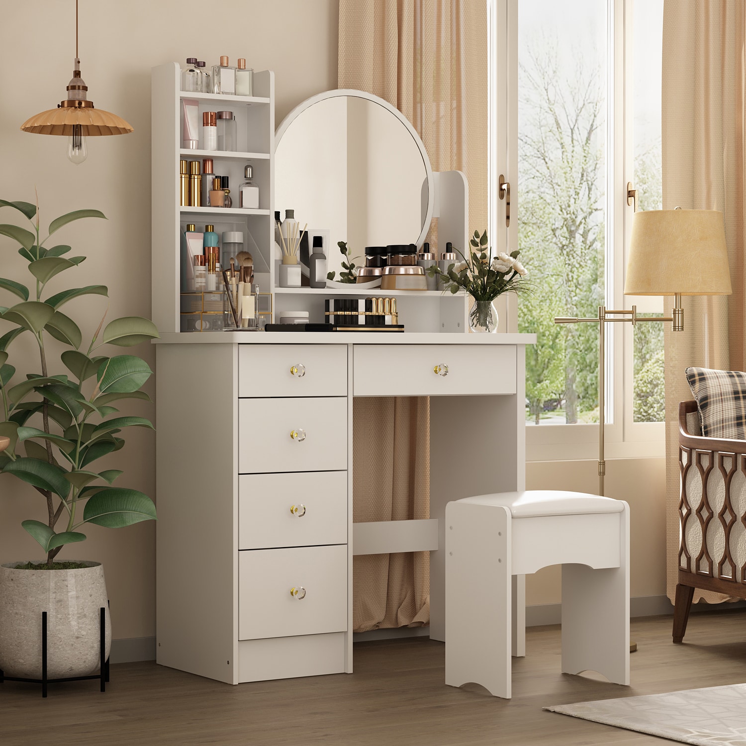 FUFU&GAGA LJY-WFJX0095-01 Bedroom-Vanities - View #2
