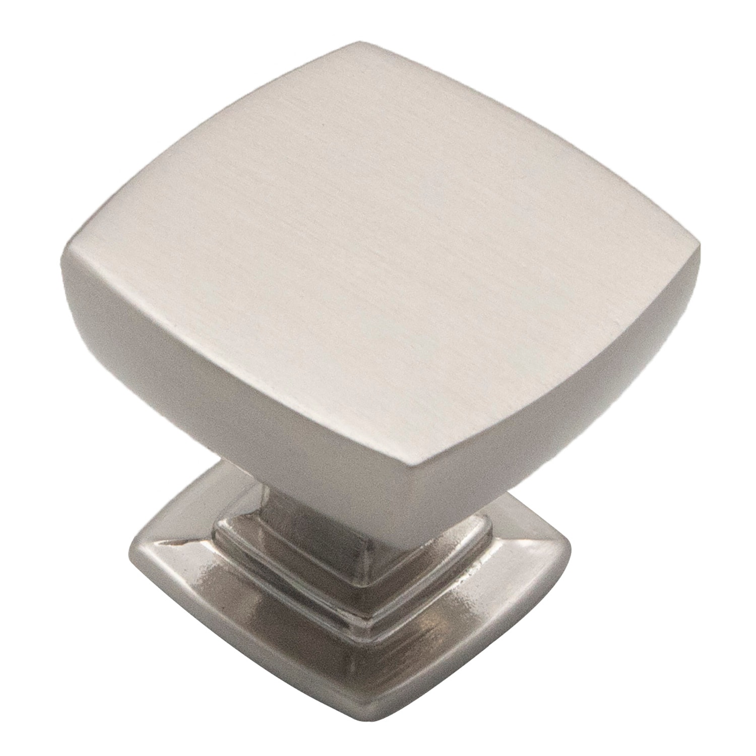 Hickory Hardware Heritage Designs Plaza 1-1/8-in Satin Nickel Round Transitional Cabinet Knob 10 -Pack #R080556SNX-10G