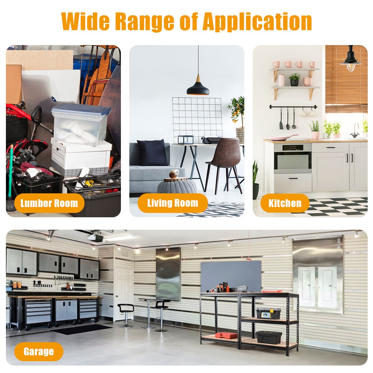 Goplus TL35151 Column-Shelves - View #7