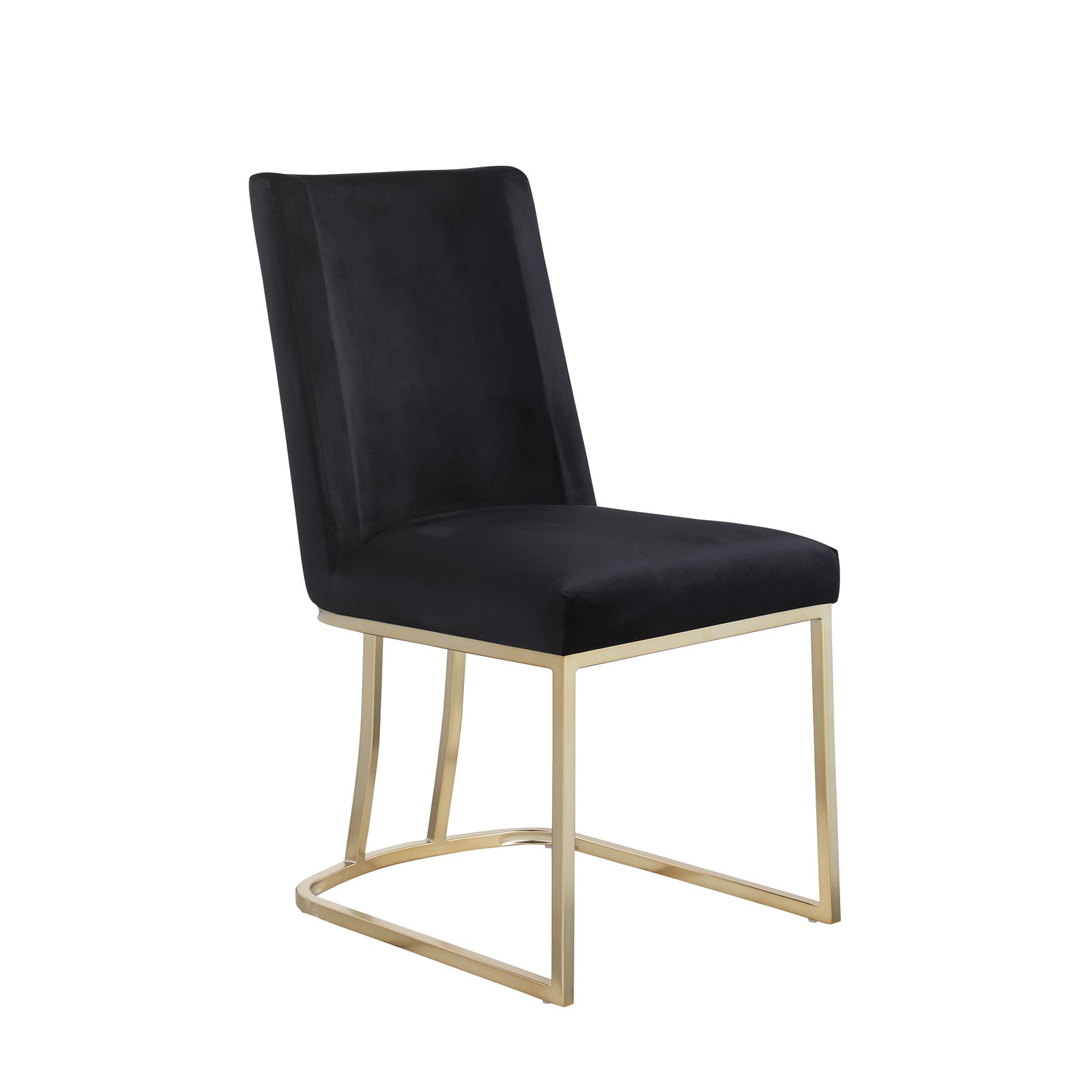 BESTCOSTY W1567LJW69769-ZY Contemporary/Modern Velvet Upholstered Dining Side Chair (Metal Frame)