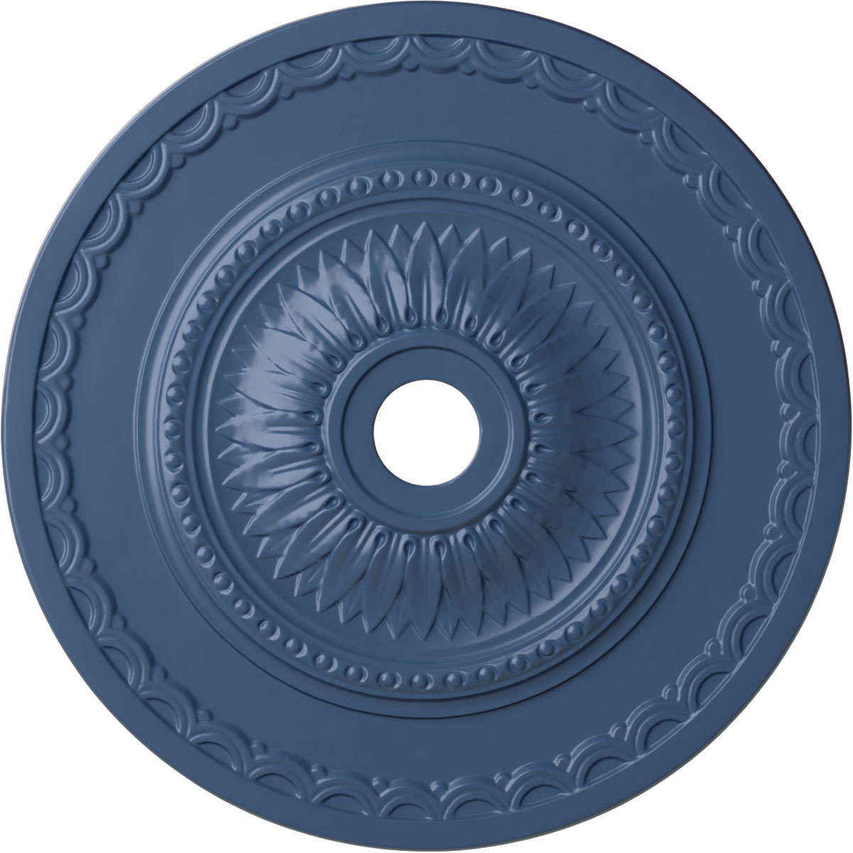 Ekena Millwork CM29SFAMF Sunflower 29.5-in W x 29.5-in L Painted Americana Polyurethane Whole Ceiling Medallion