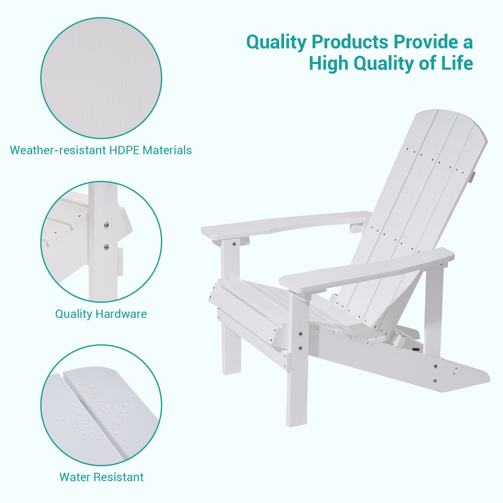 ACEGOSES LW-AC-04-WT Patio-Chairs - View #5