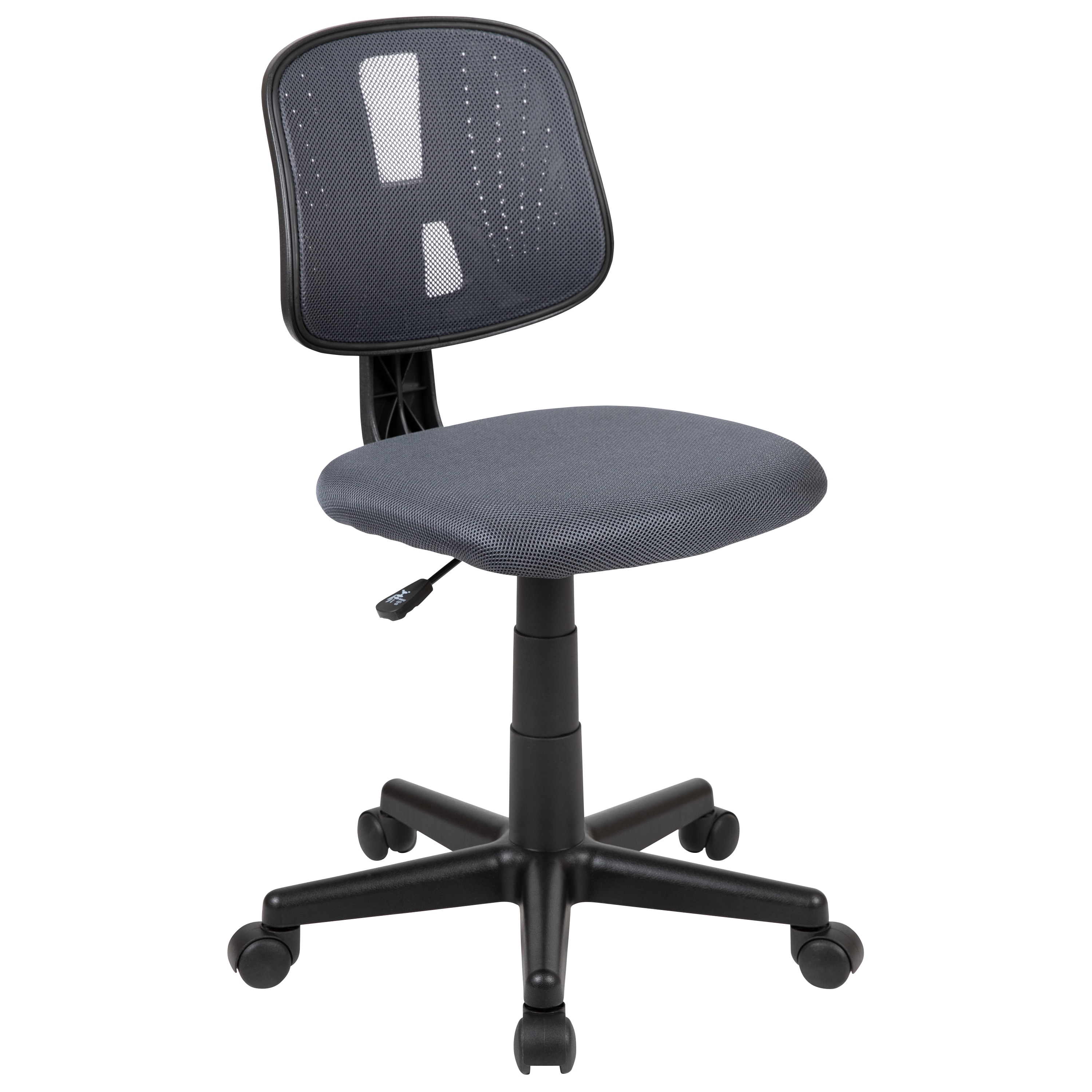Flash Furniture 889142530855 Flash Fundamentals Gray Contemporary Adjustable Height Swivel Mesh Task Chair
