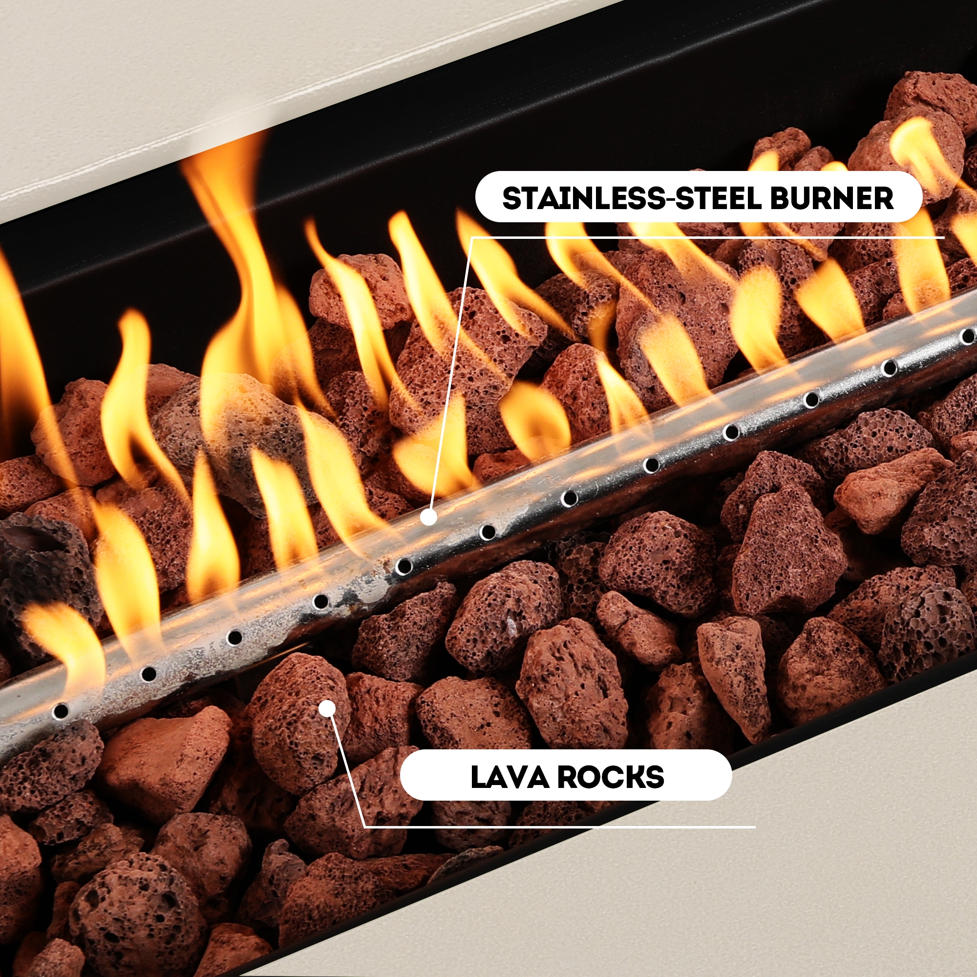 UPHA PL-56S-MH-W Outdoor-Gas-Firepits - View #9