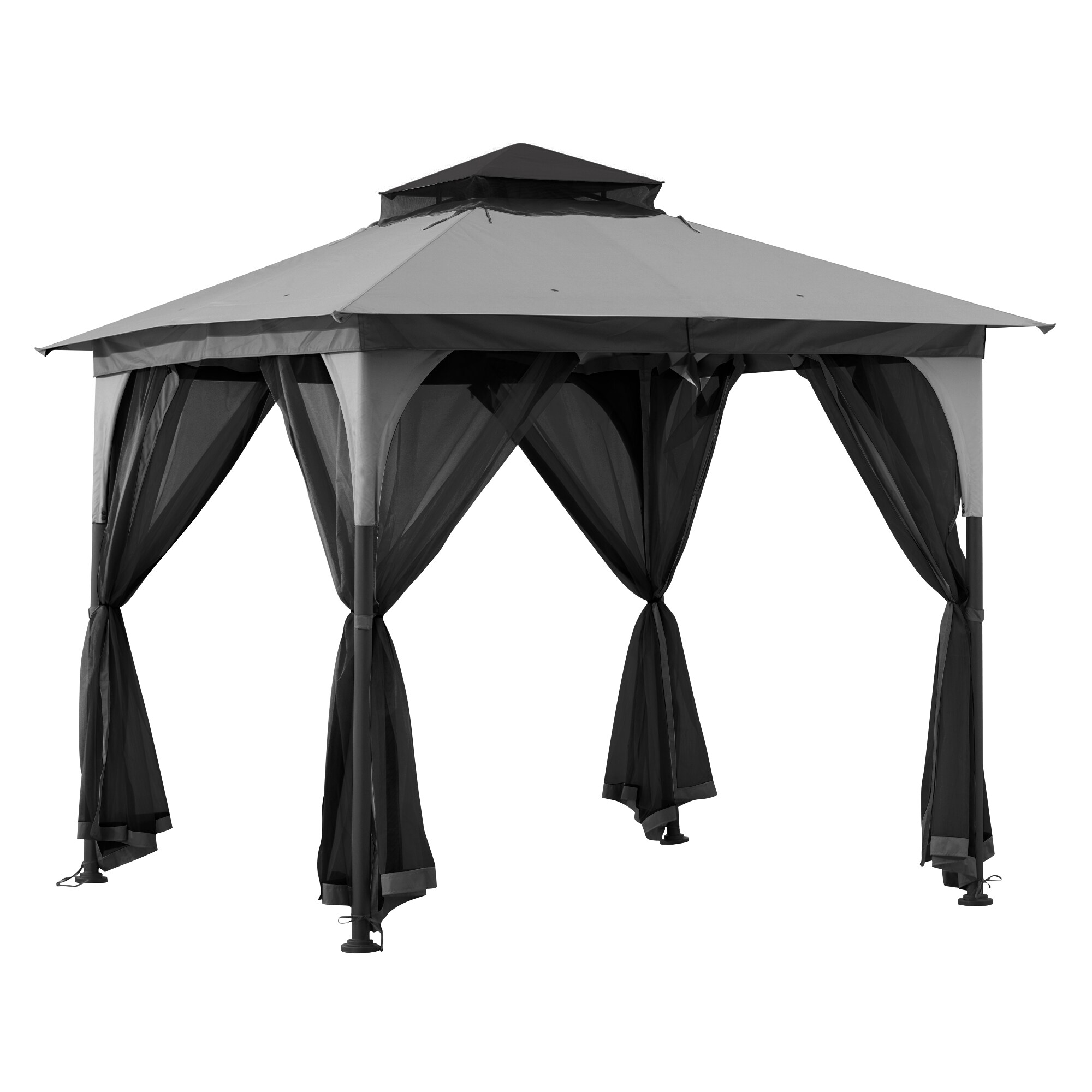 Sunjoy A101011142 Wood-Resin-Gazebos - View #2