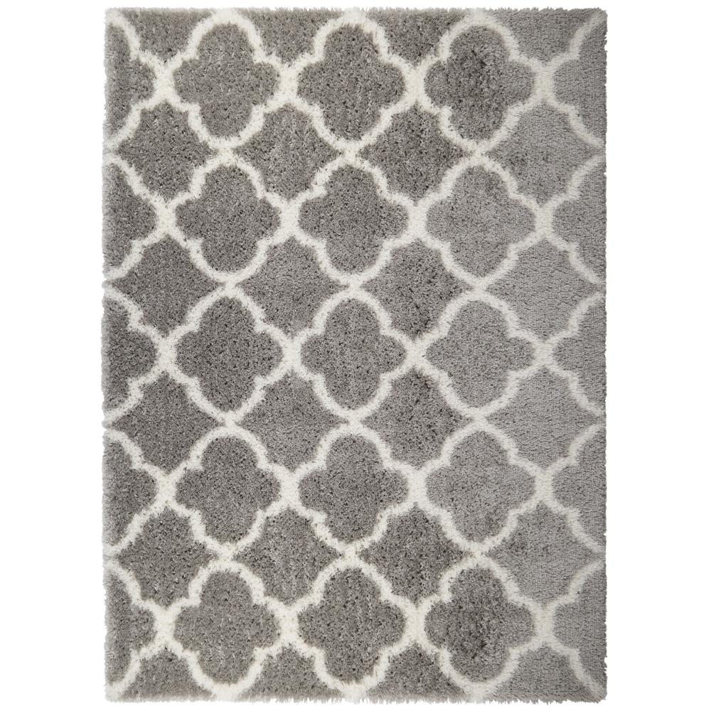 Home Dynamix 10-7859-671 Ventura Roslin 9 x 12 Gray Indoor Trellis Farmhouse/Cottage Area Rug